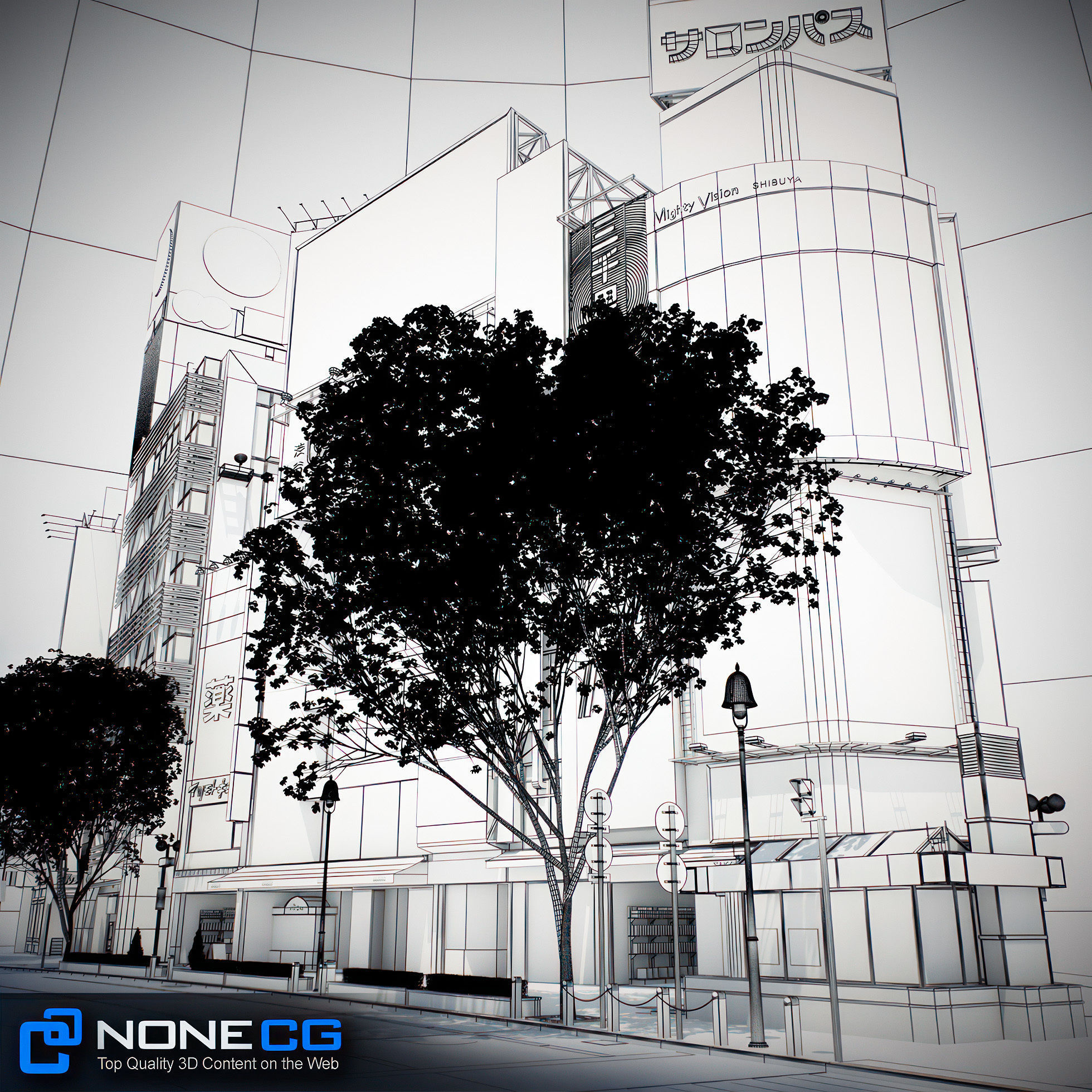 Tokyo Shibuya Block 3 3D model_17