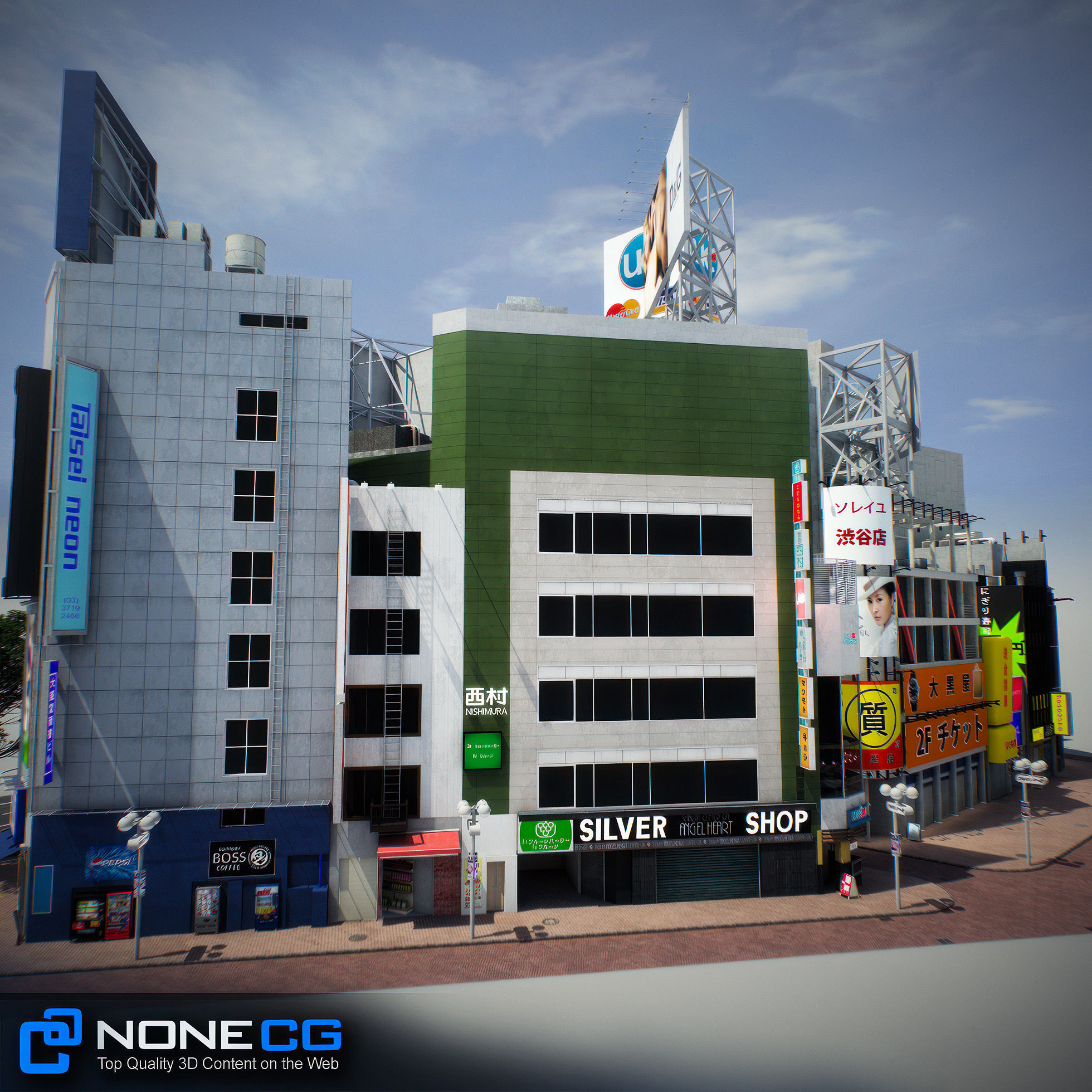 Tokyo Shibuya Block 3 3D model_42