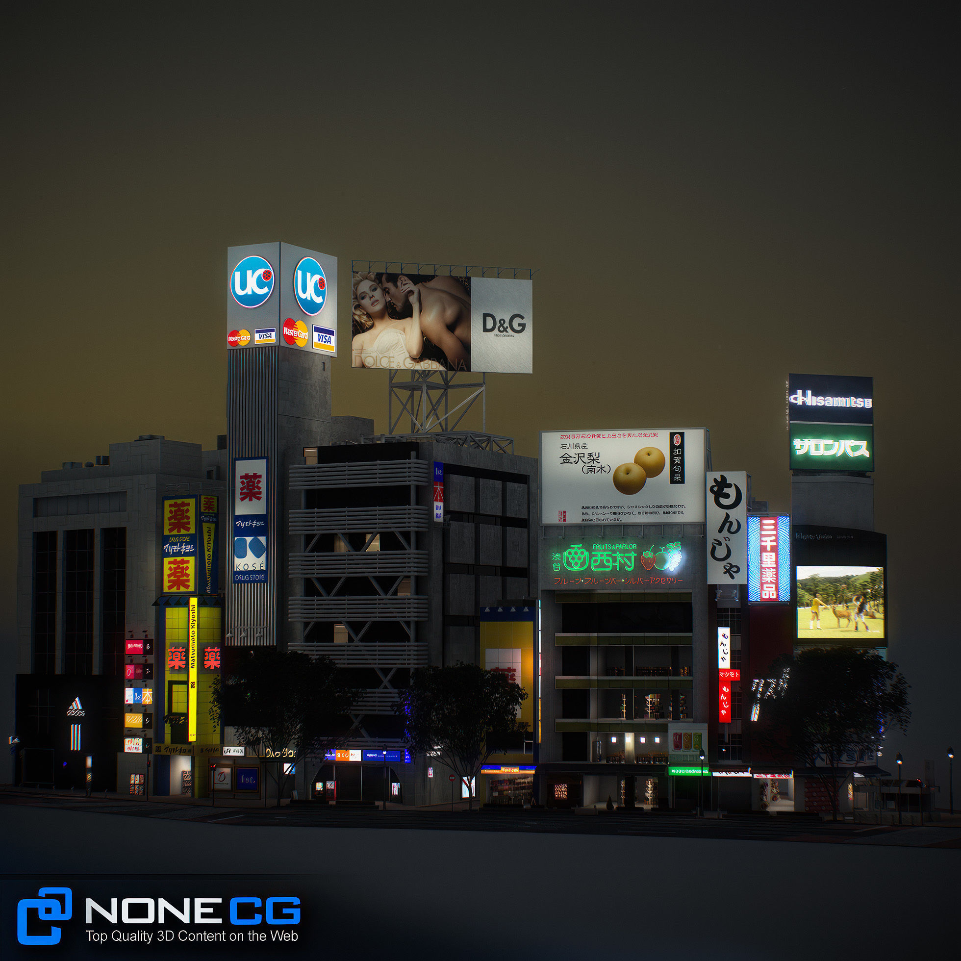 Tokyo Shibuya Block 3 3D model_23