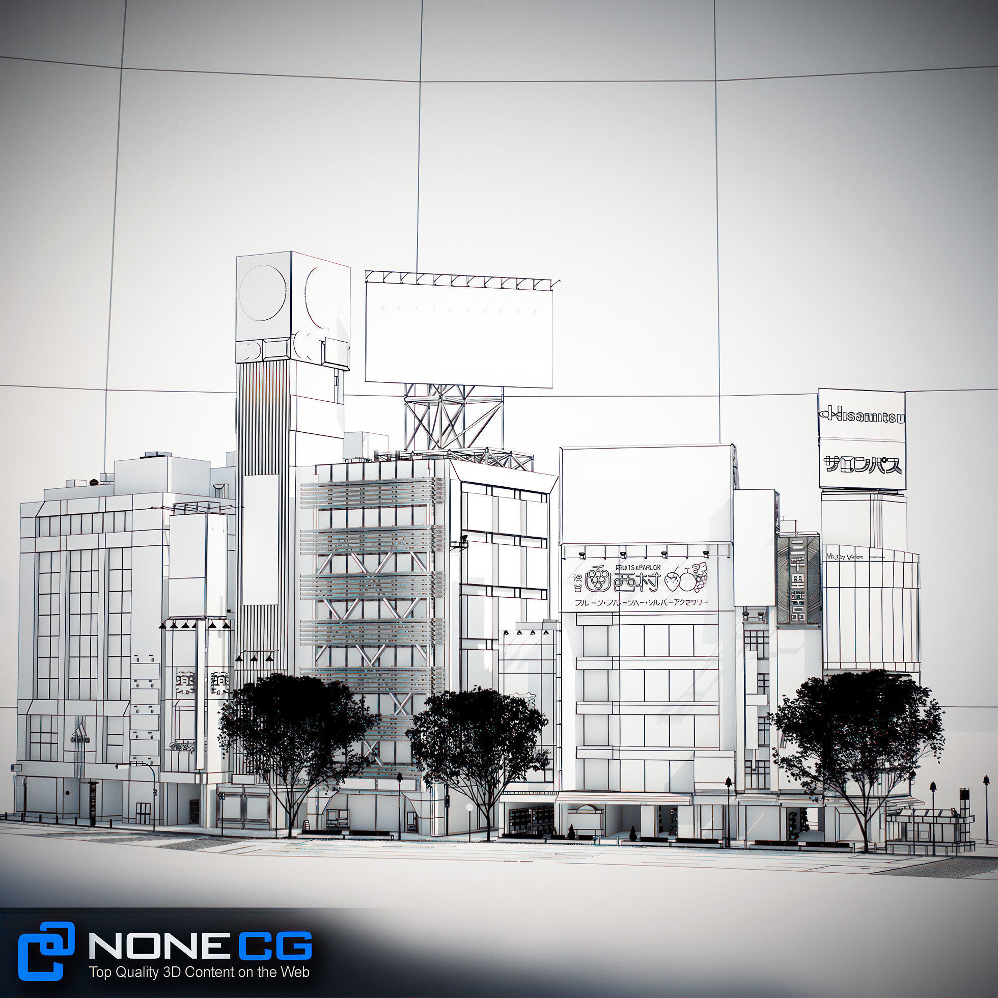 Tokyo Shibuya Block 3 3D model_21