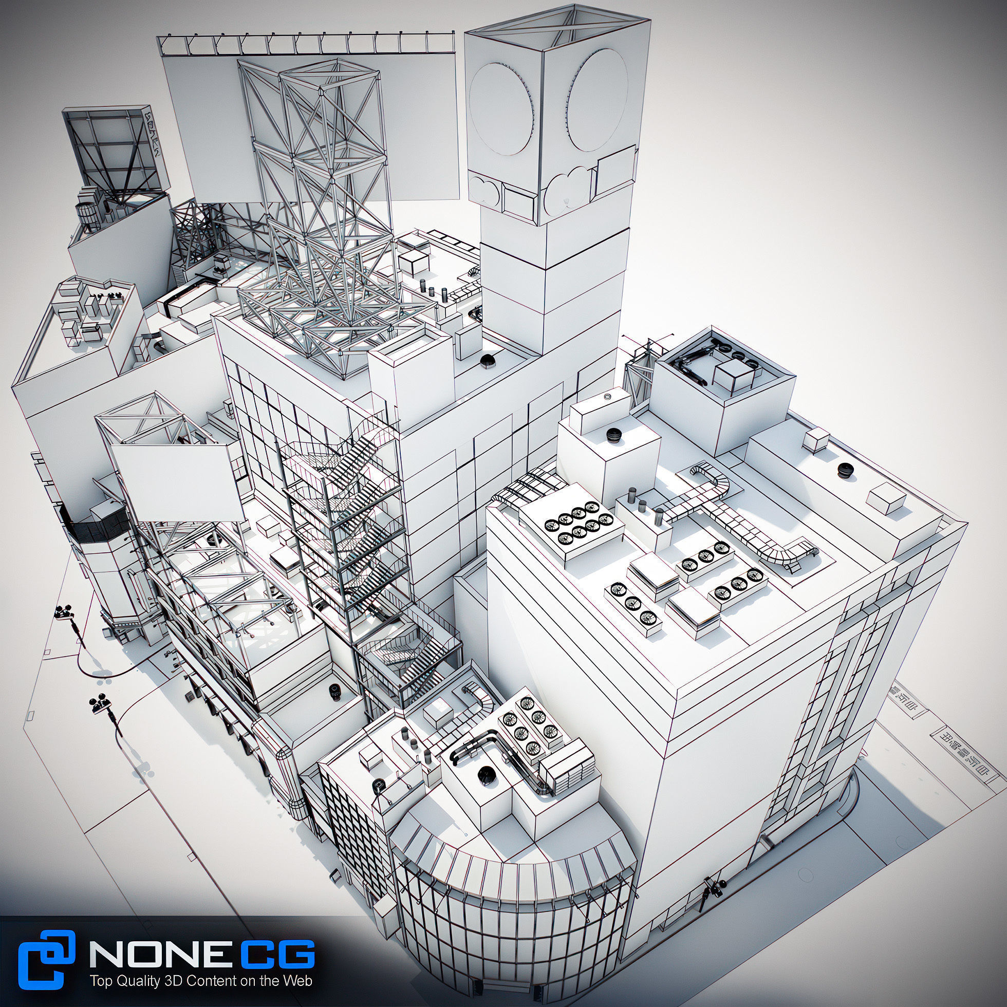 Tokyo Shibuya Block 3 3D model_12