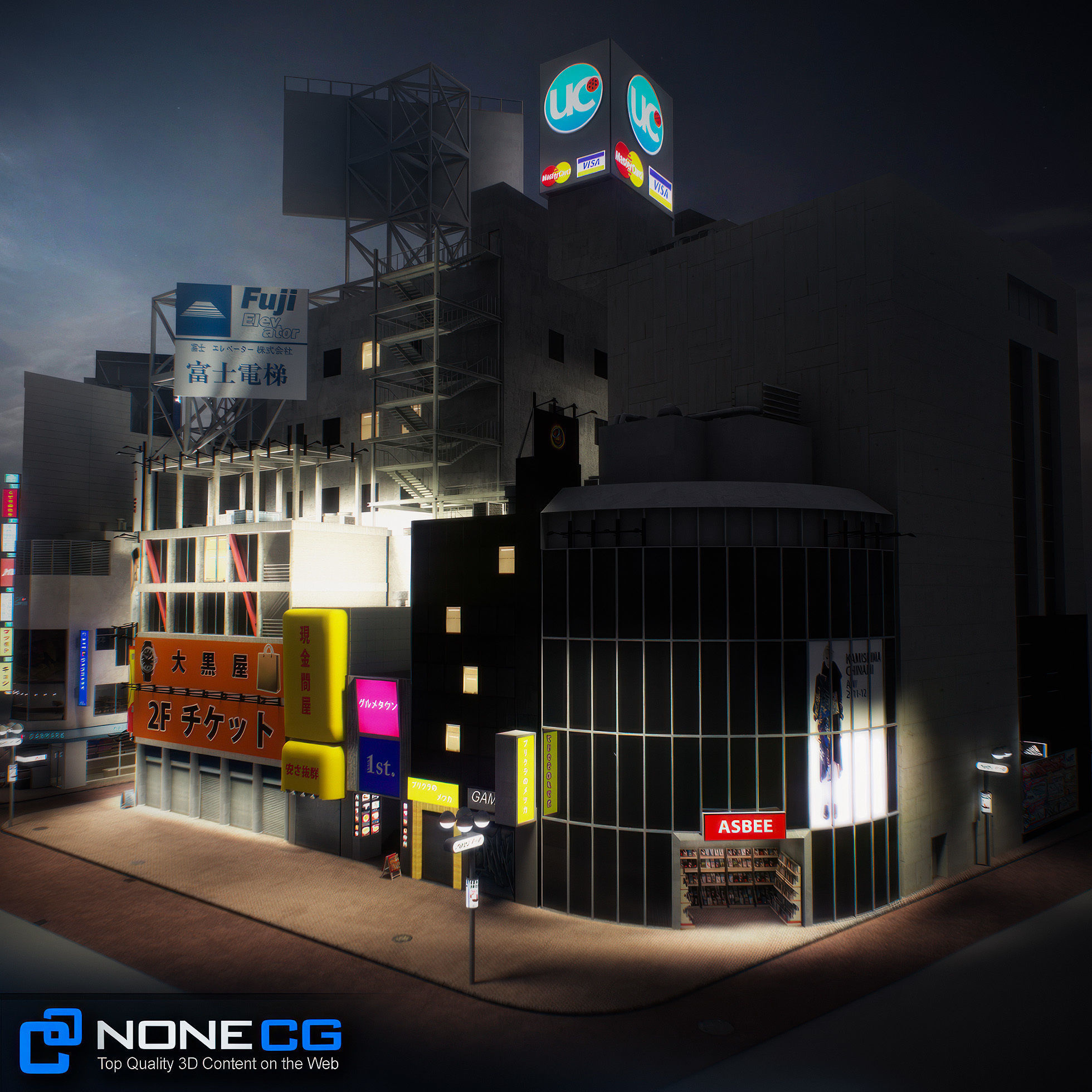 Tokyo Shibuya Block 3 3D model_28