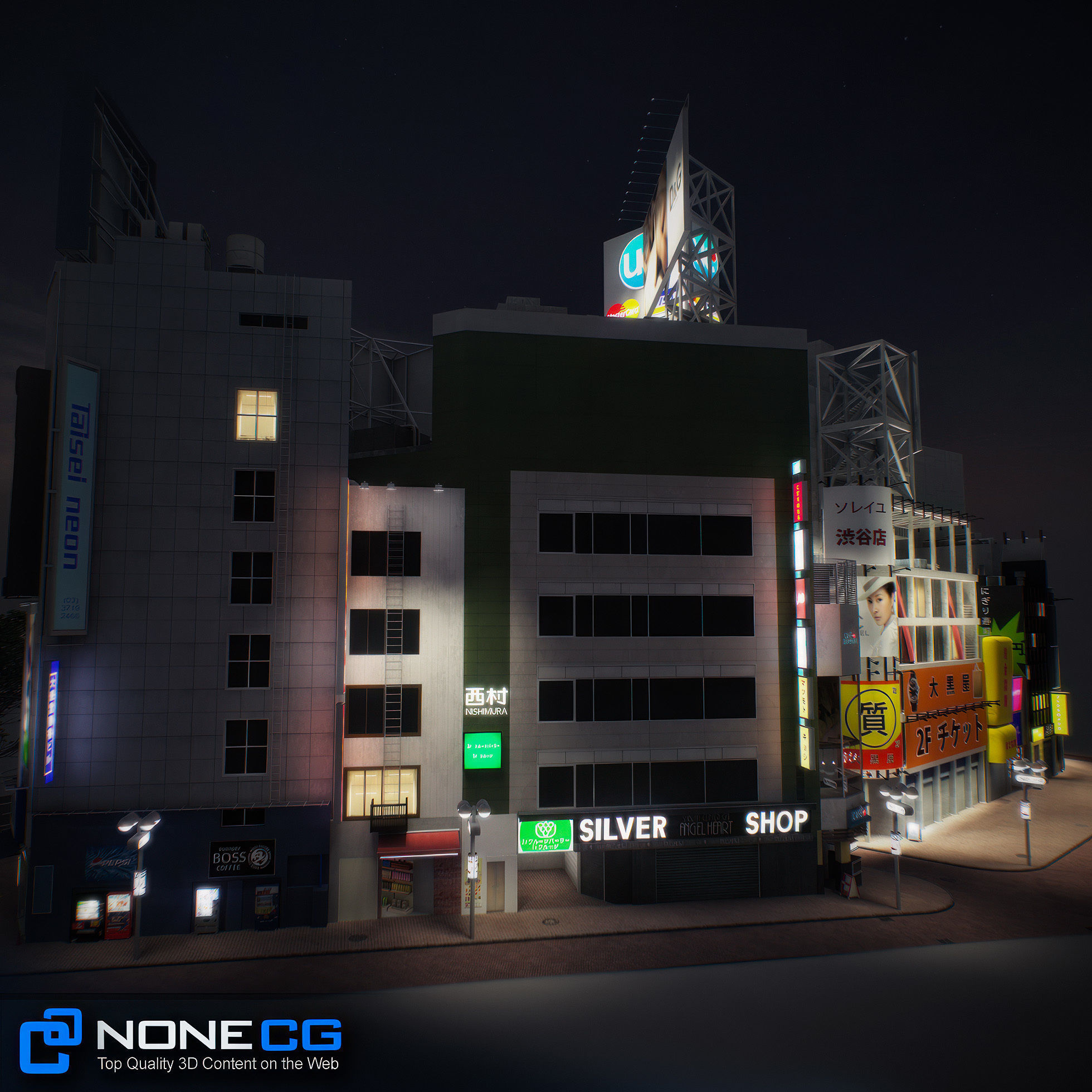Tokyo Shibuya Block 3 3D model_45