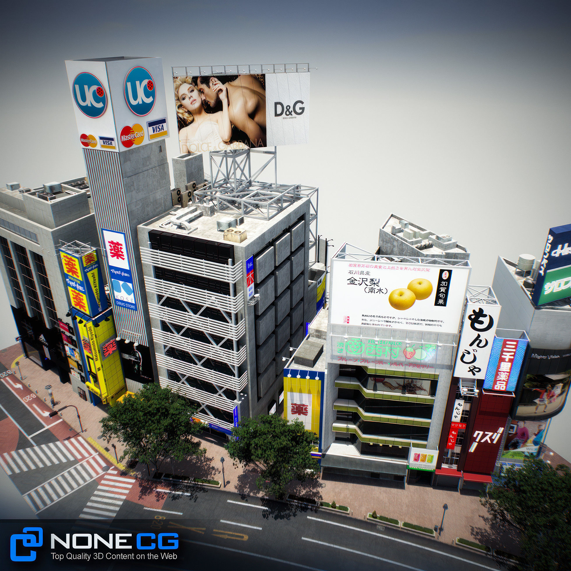 Tokyo Shibuya Block 3 3D model_3