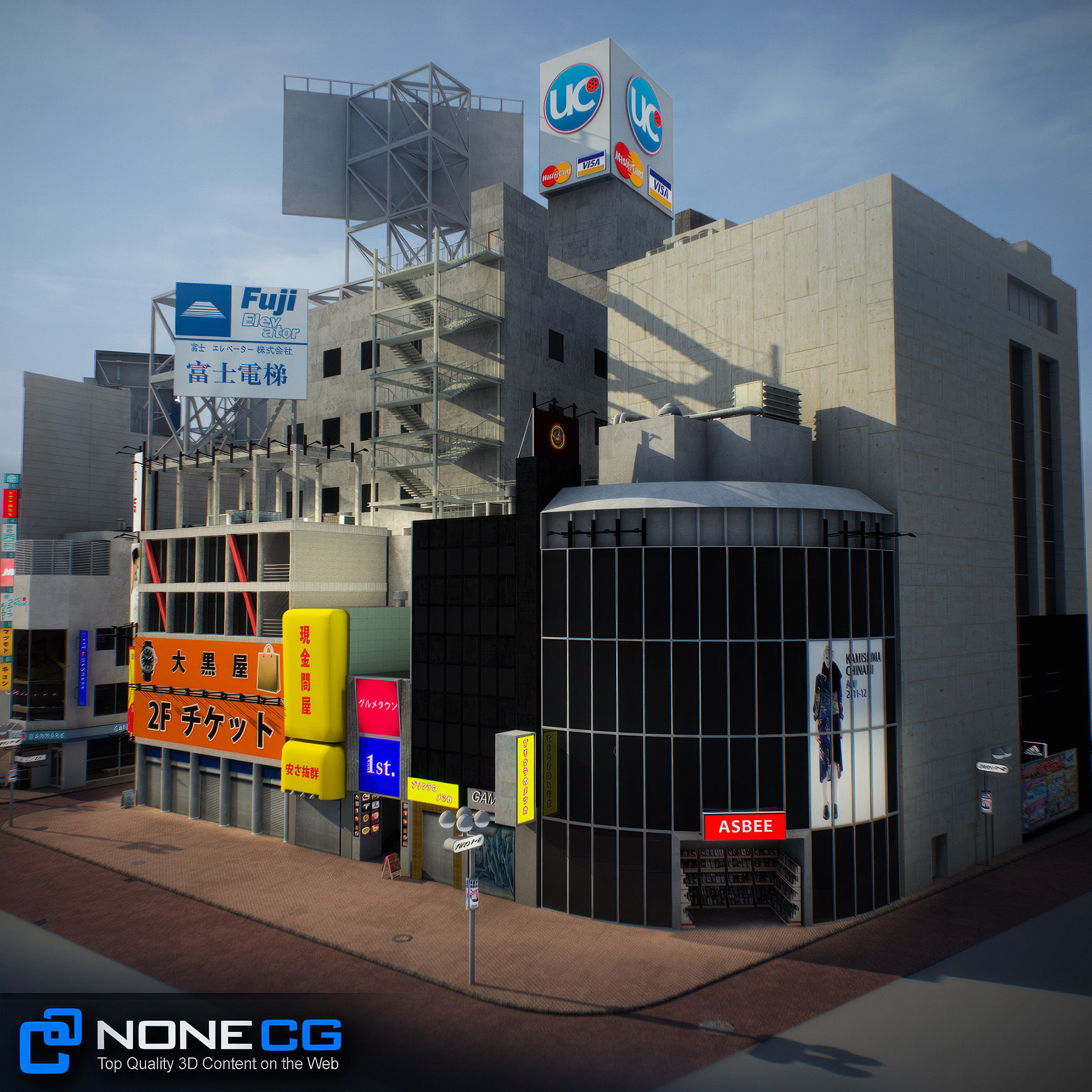 Tokyo Shibuya Block 3 3D model_25
