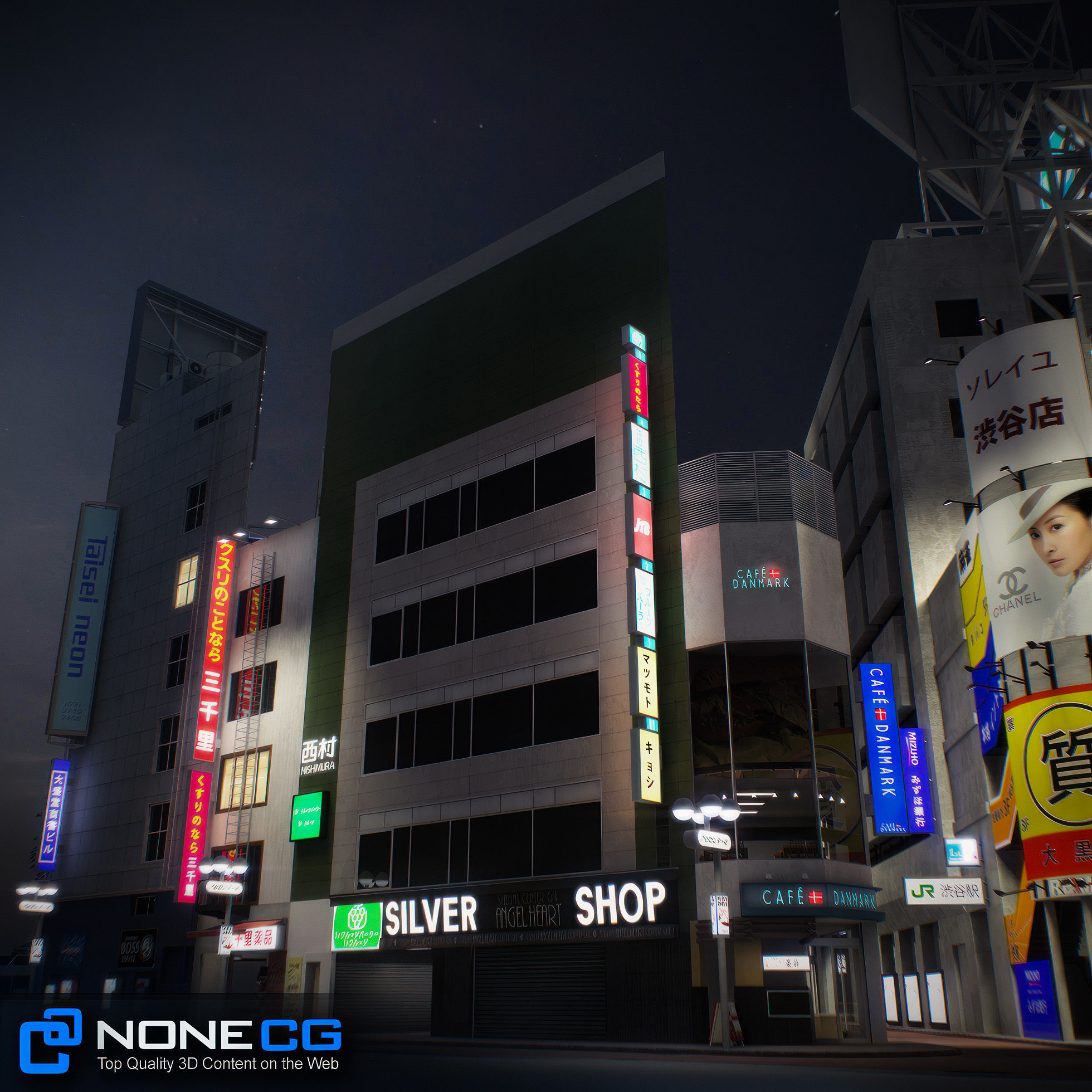 Tokyo Shibuya Block 3 3D model_48