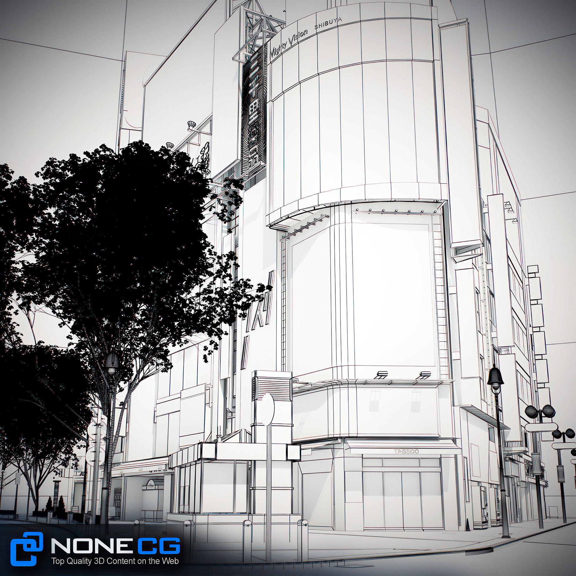 Tokyo Shibuya Block 3 3D model_6