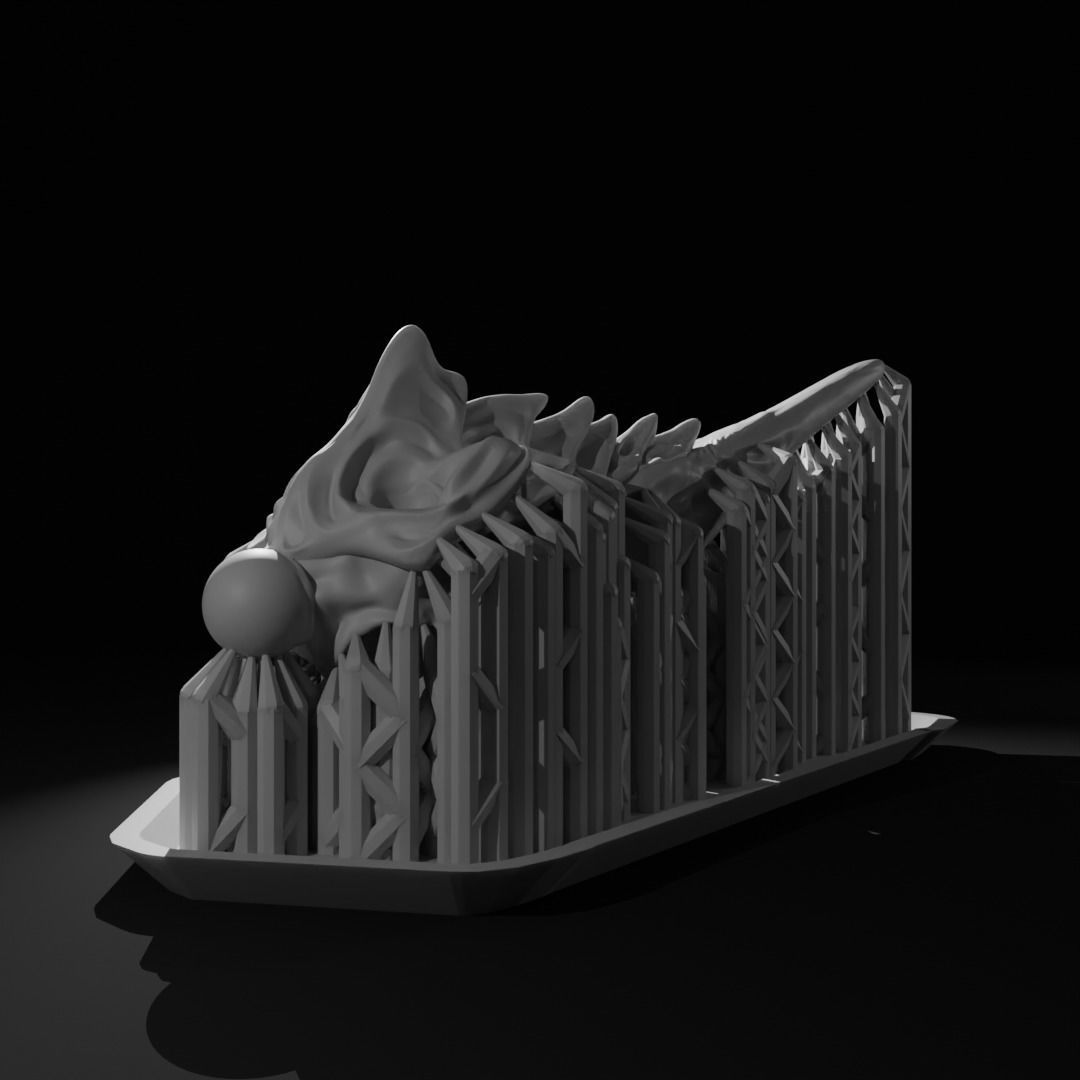 Xenopod alien dino printable 32mm figure sample Free 3D print model_7