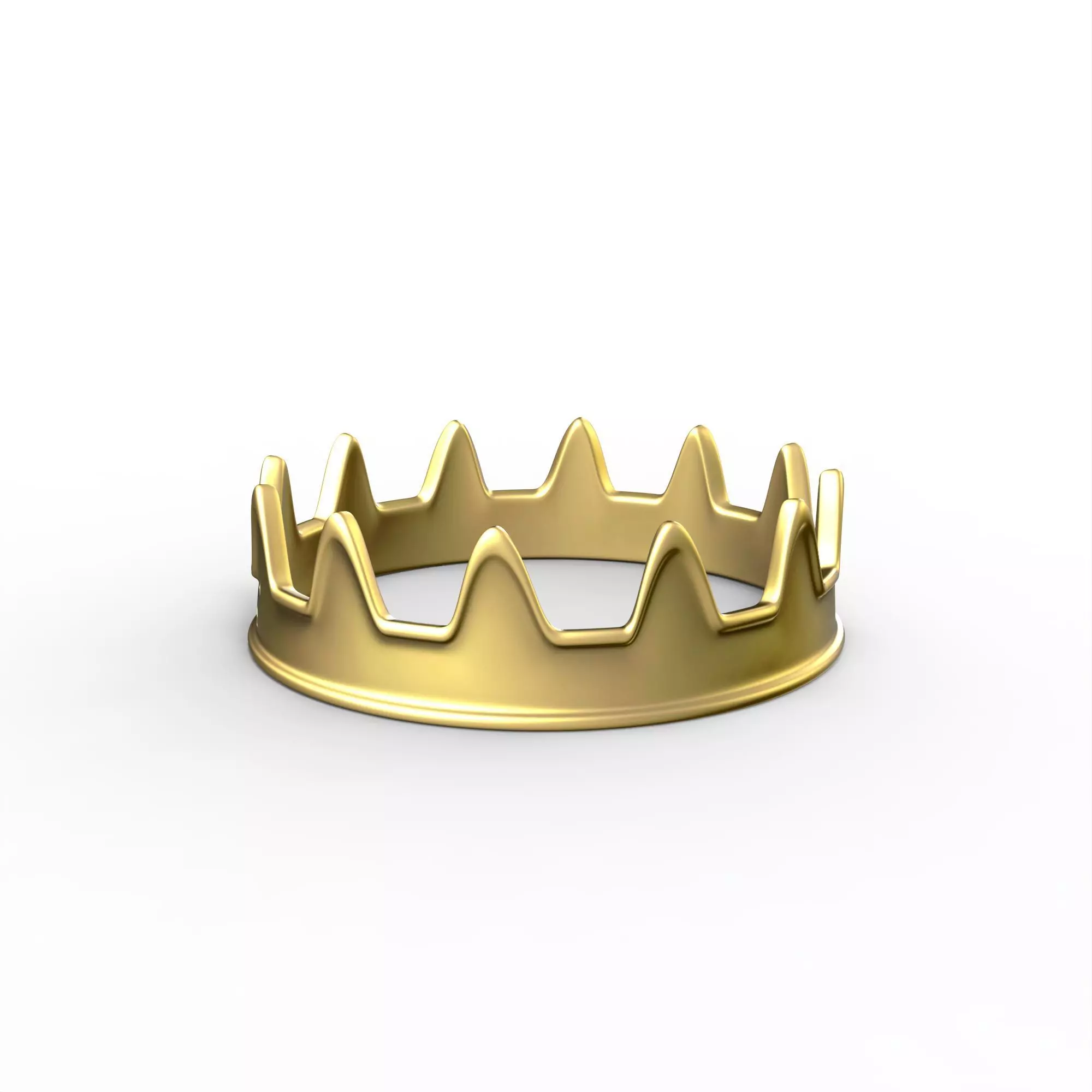 Miniature Crown Sculpture STL File 3D print model_0