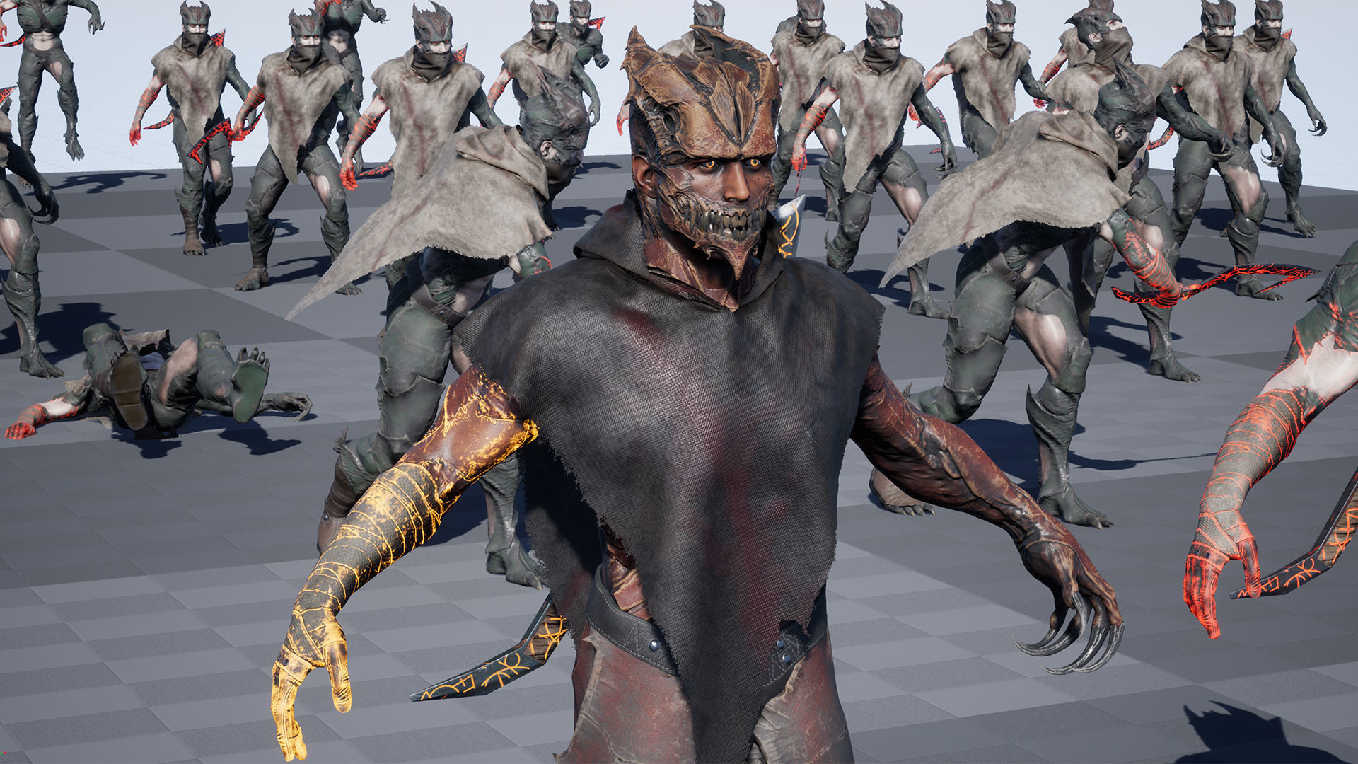 Demons 01 Low-poly 3D model_28