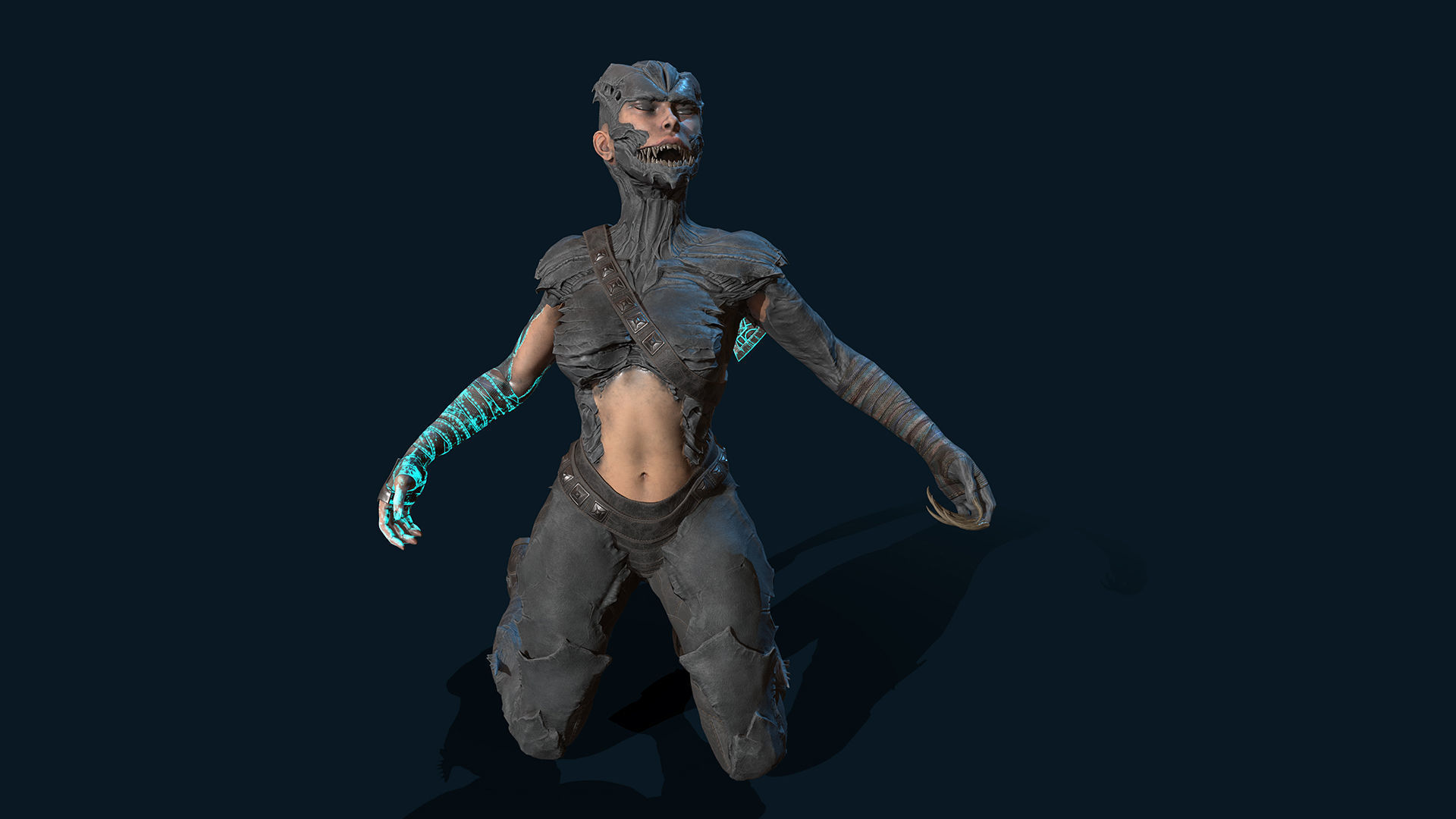 Demons 01 Low-poly 3D model_11