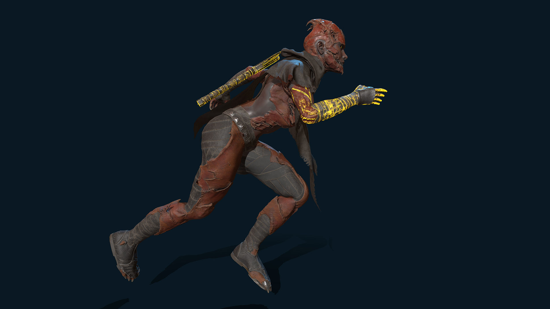 Demons 01 Low-poly 3D model_9