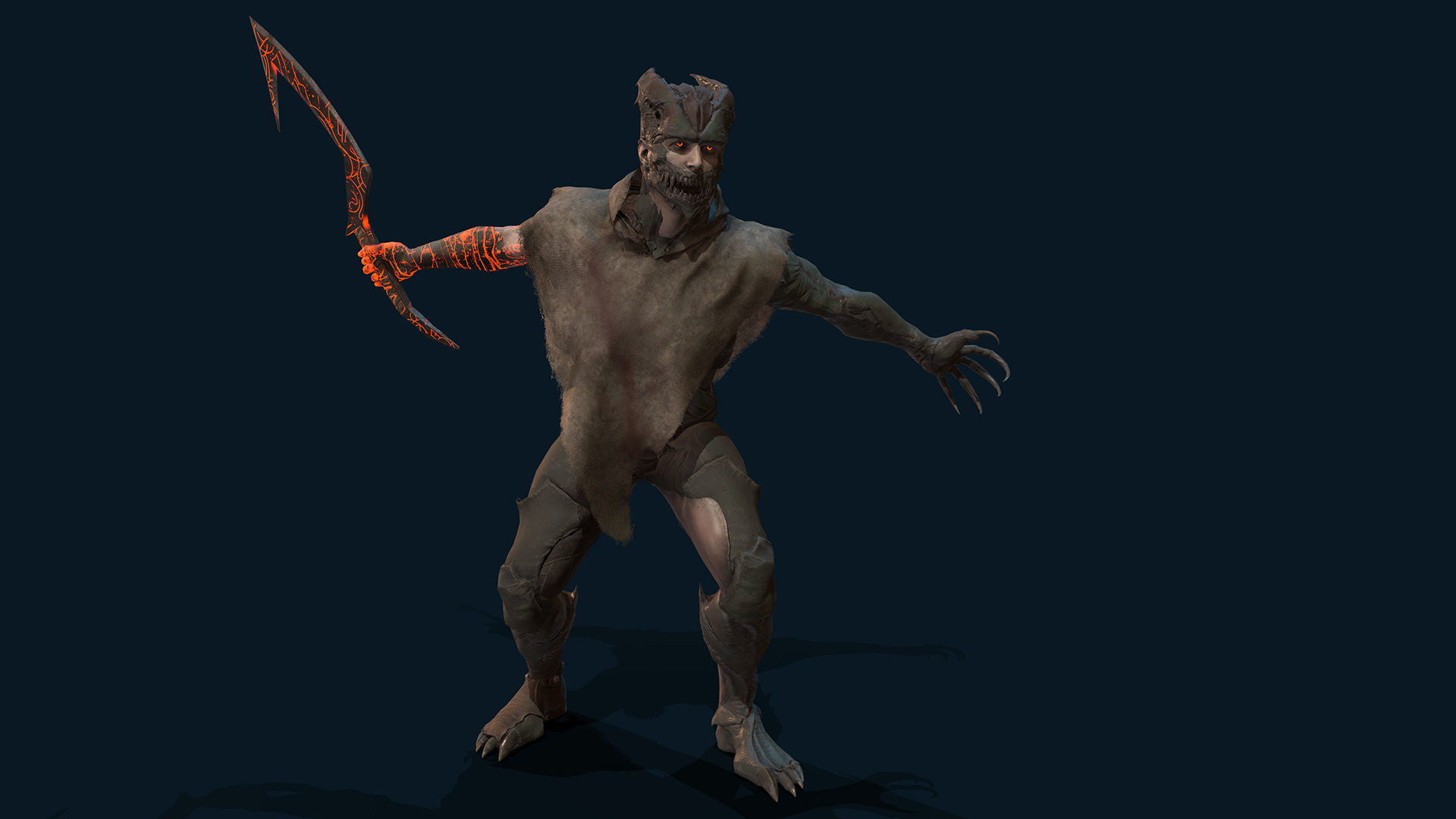 Demons 01 Low-poly 3D model_19