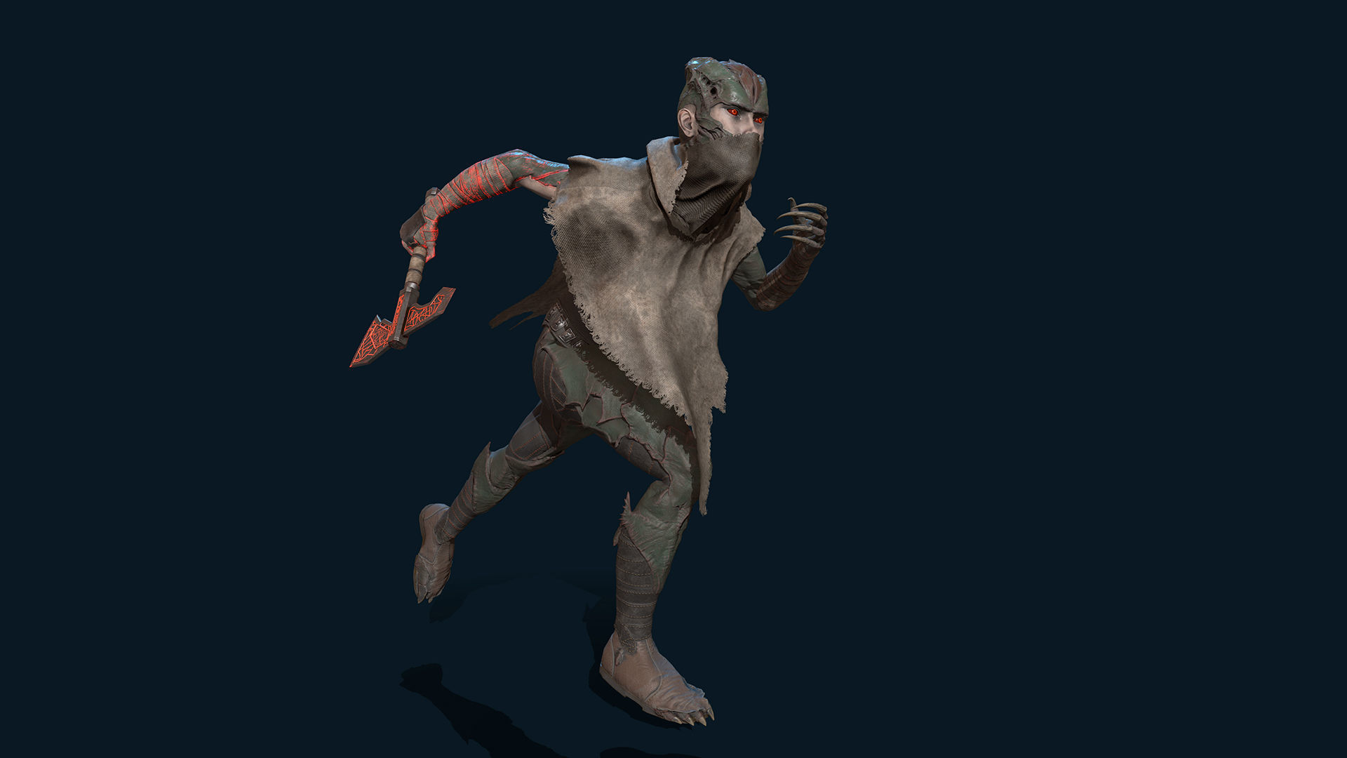 Demons 01 Low-poly 3D model_6