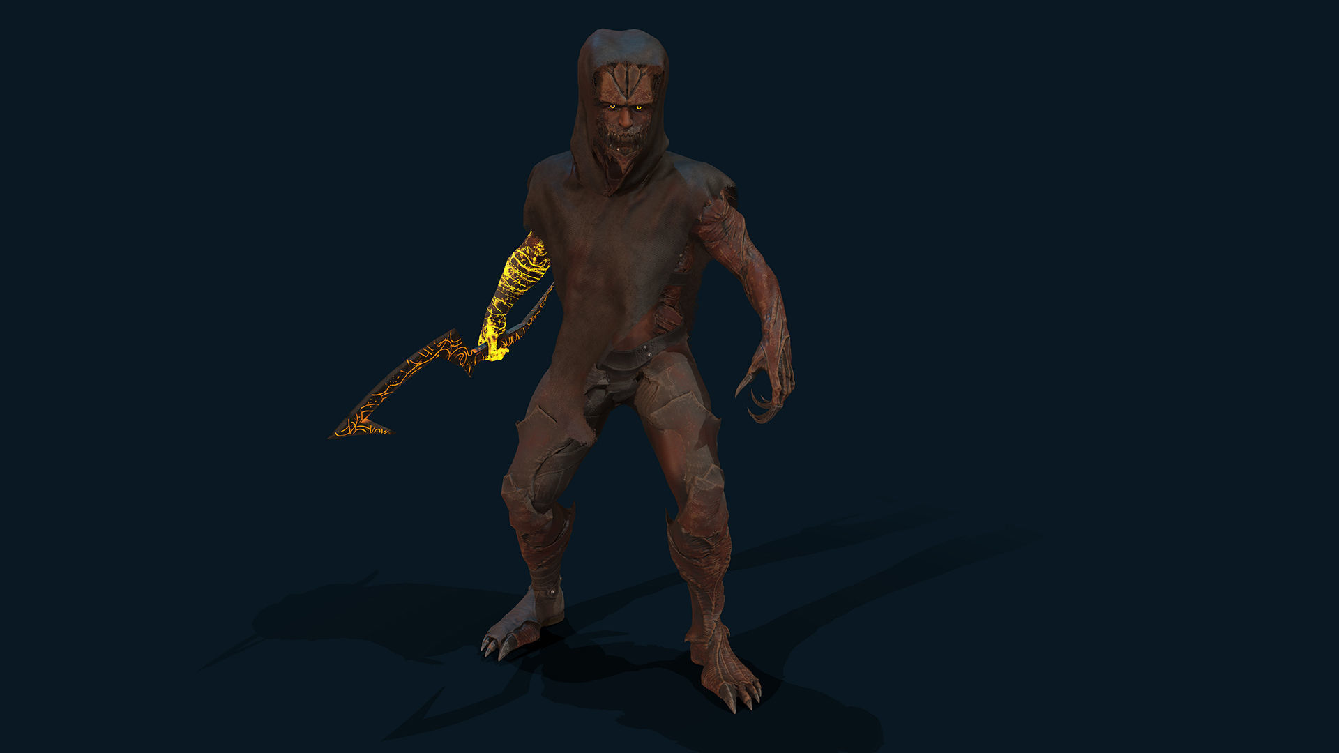 Demons 01 Low-poly 3D model_17