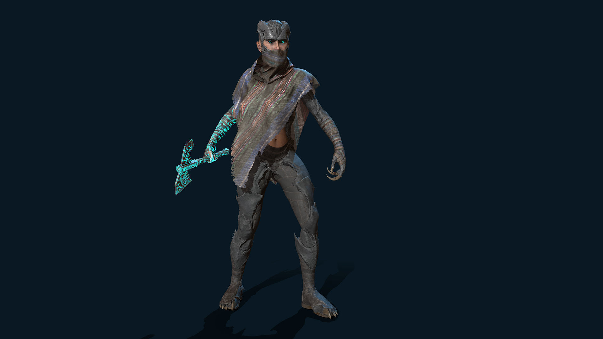 Demons 01 Low-poly 3D model_7