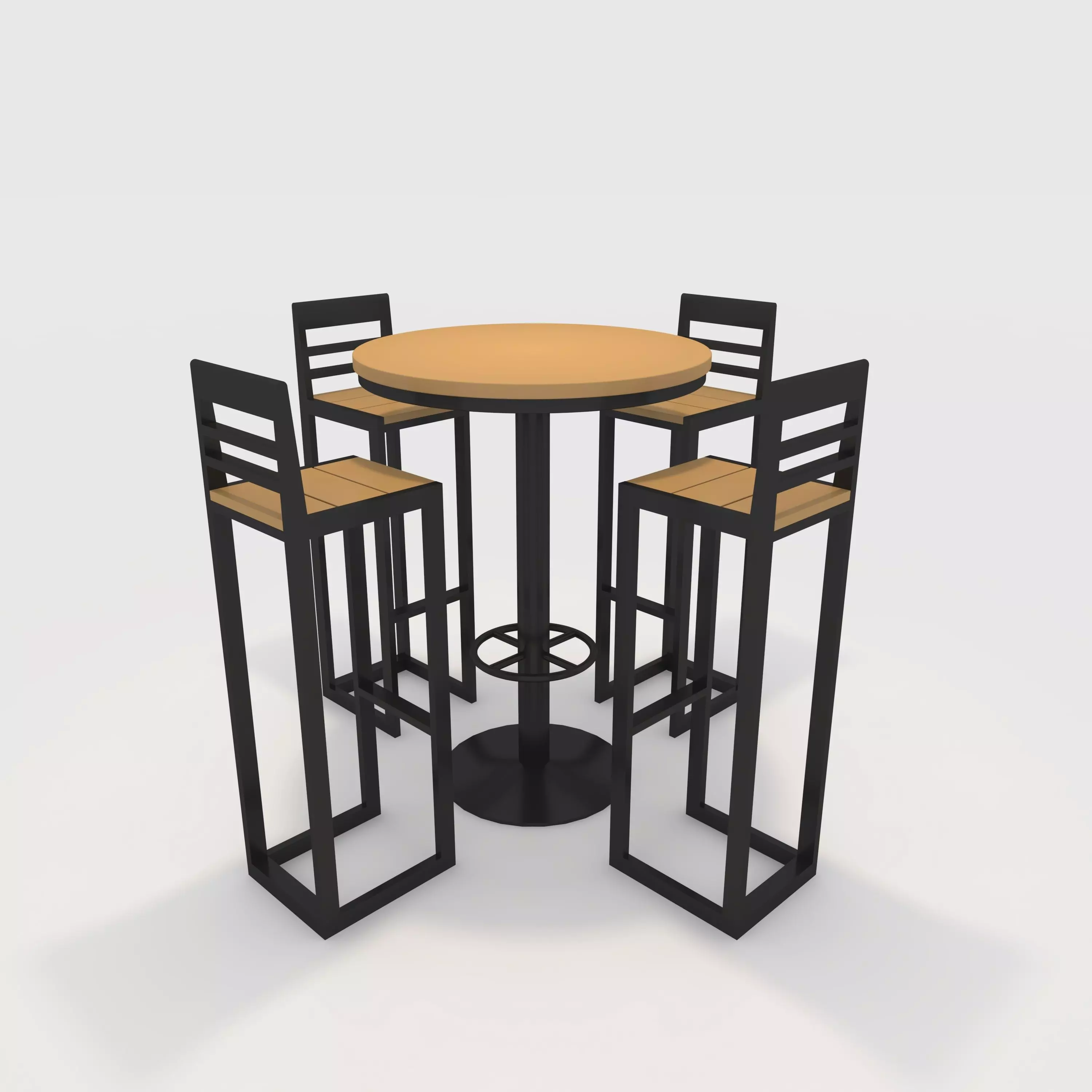 Bar Table And Chair 6 3D model_0
