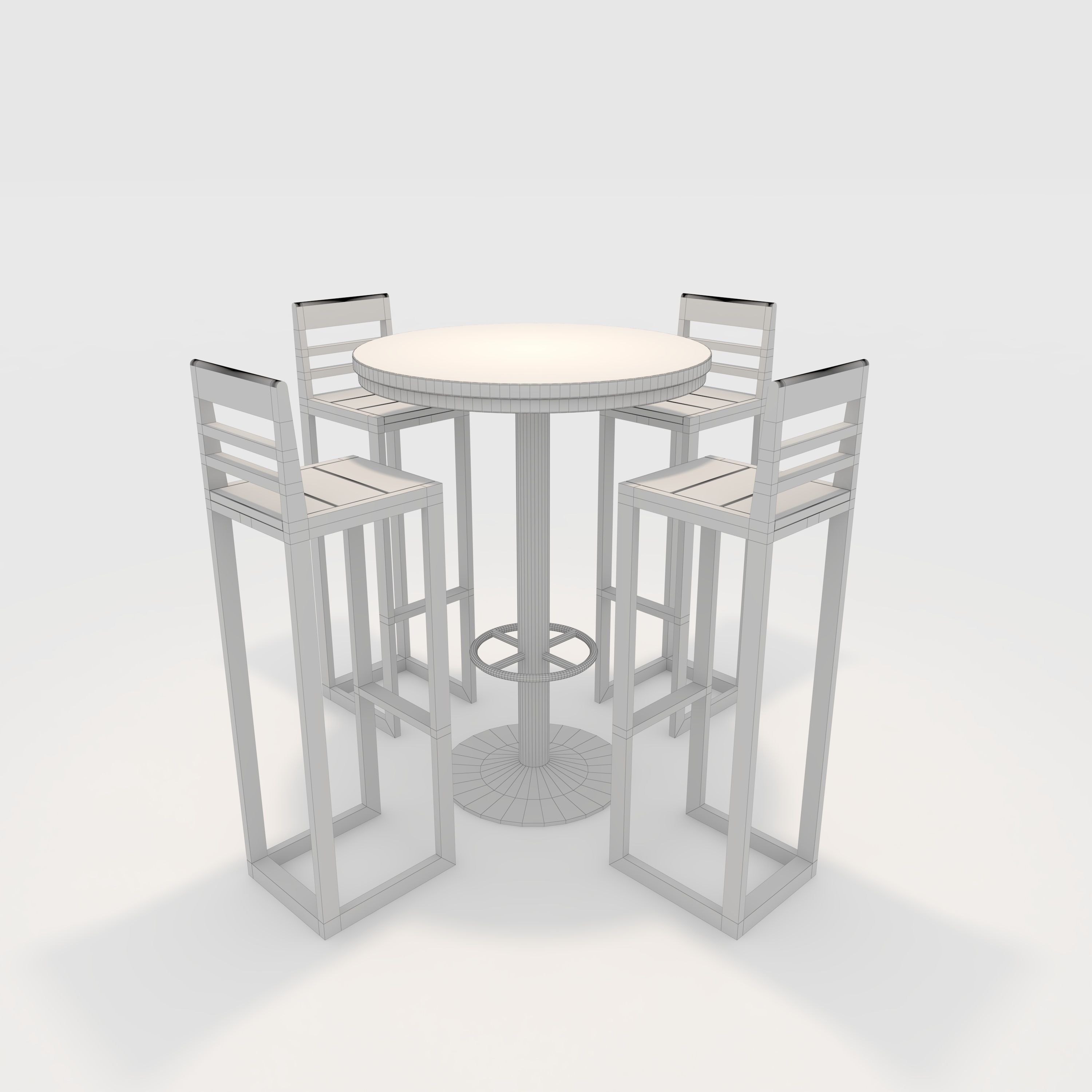 Bar Table And Chair 6 3D model_1