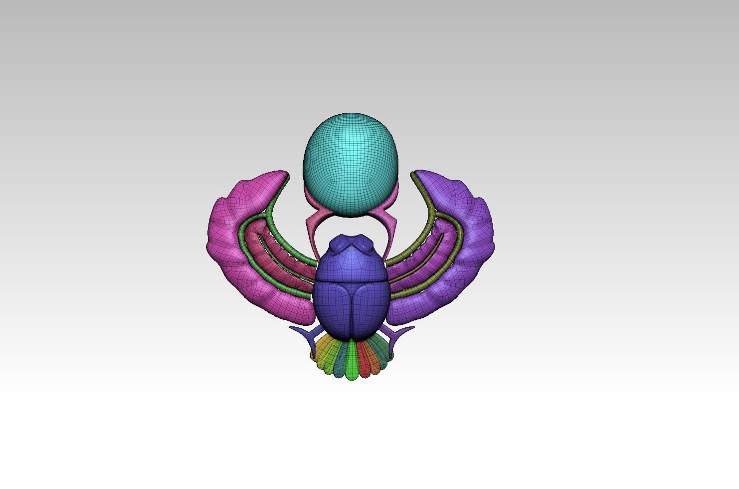 SCARAB BEETLE 3D print model_1