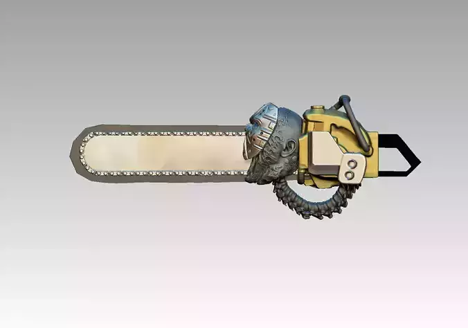 3D HIGHPOLY MODEL CHAINSAW 3D print model