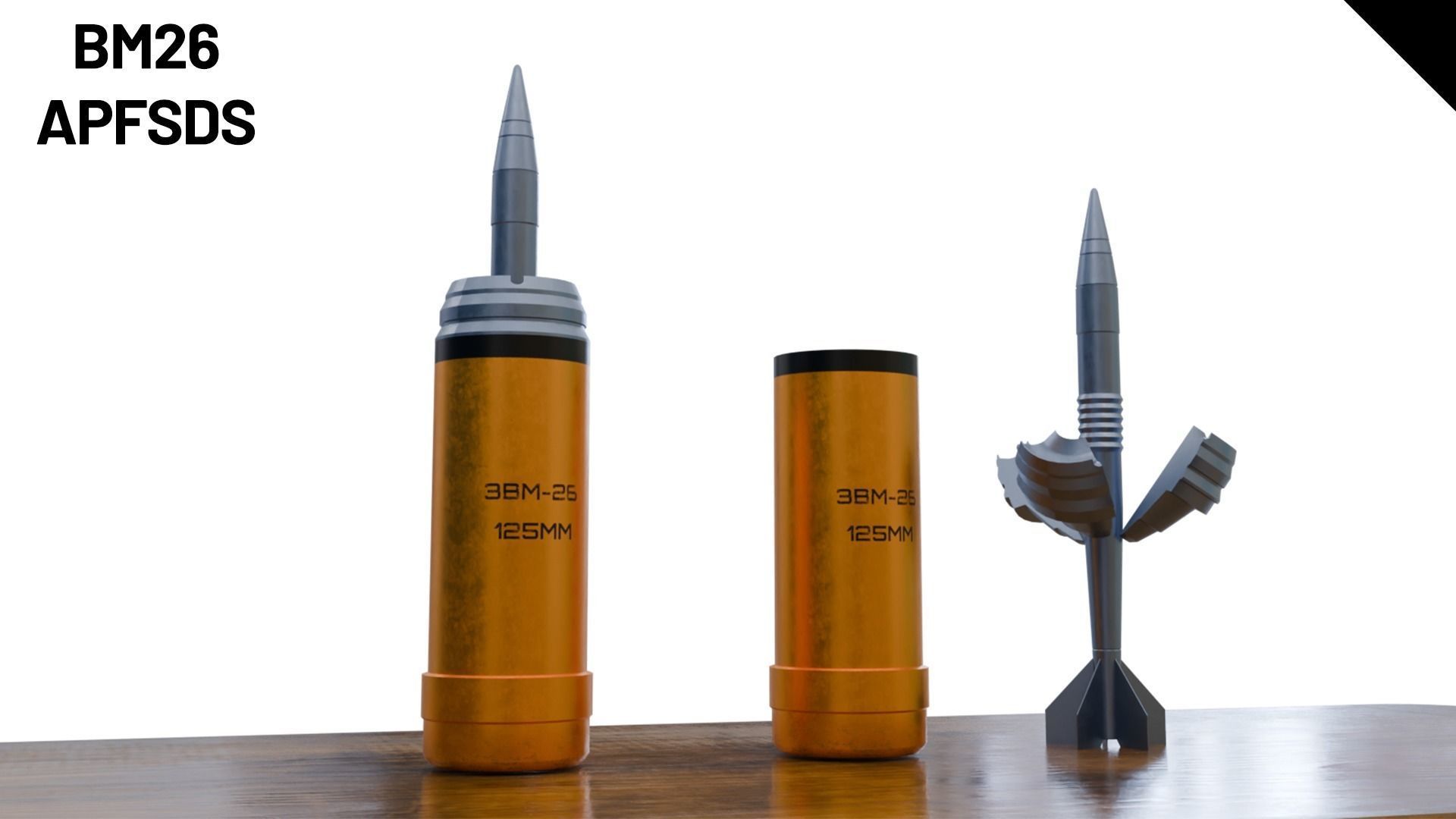 Ultimate USSR Tank Shells Vol 1 Low-poly 3D model_4