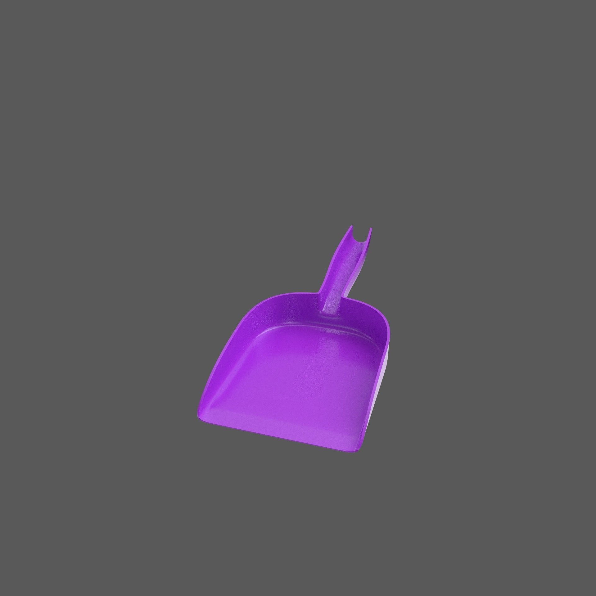 Dustpan and Brush Low-poly 3D model_8