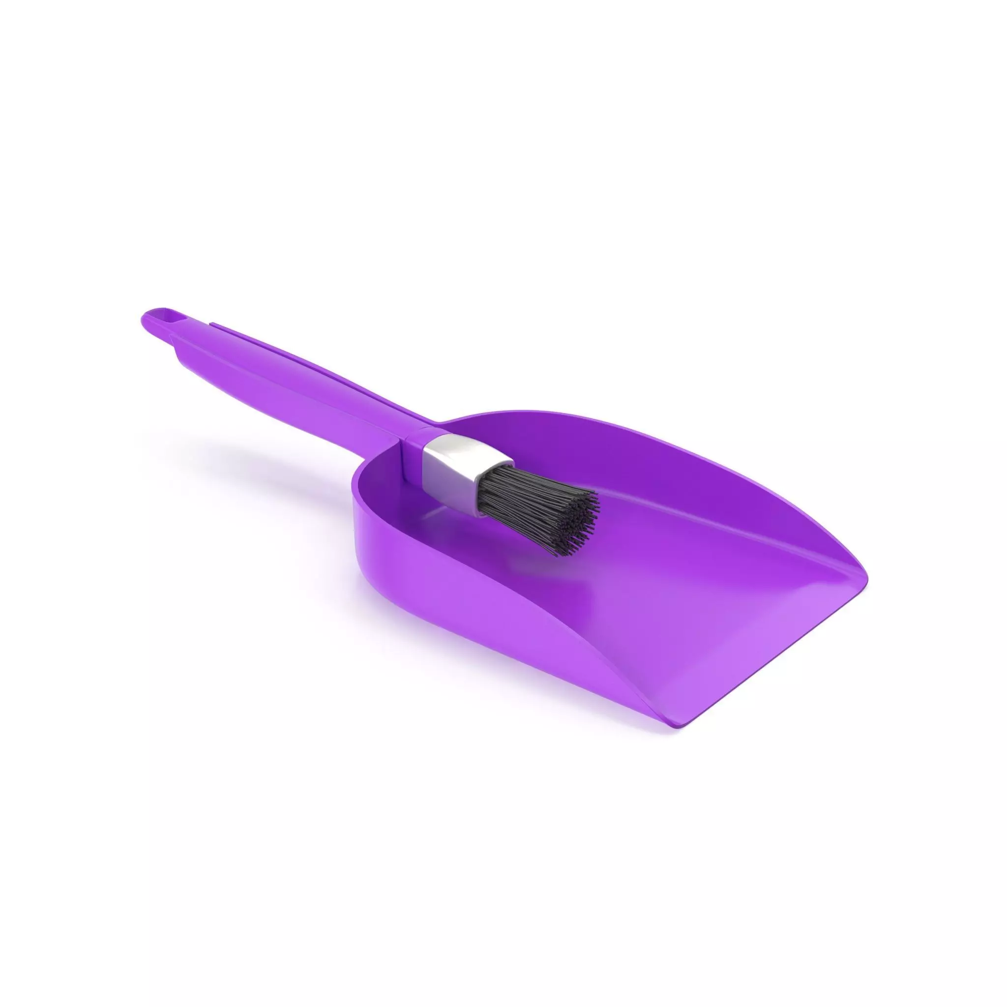 Dustpan and Brush Low-poly 3D model_0