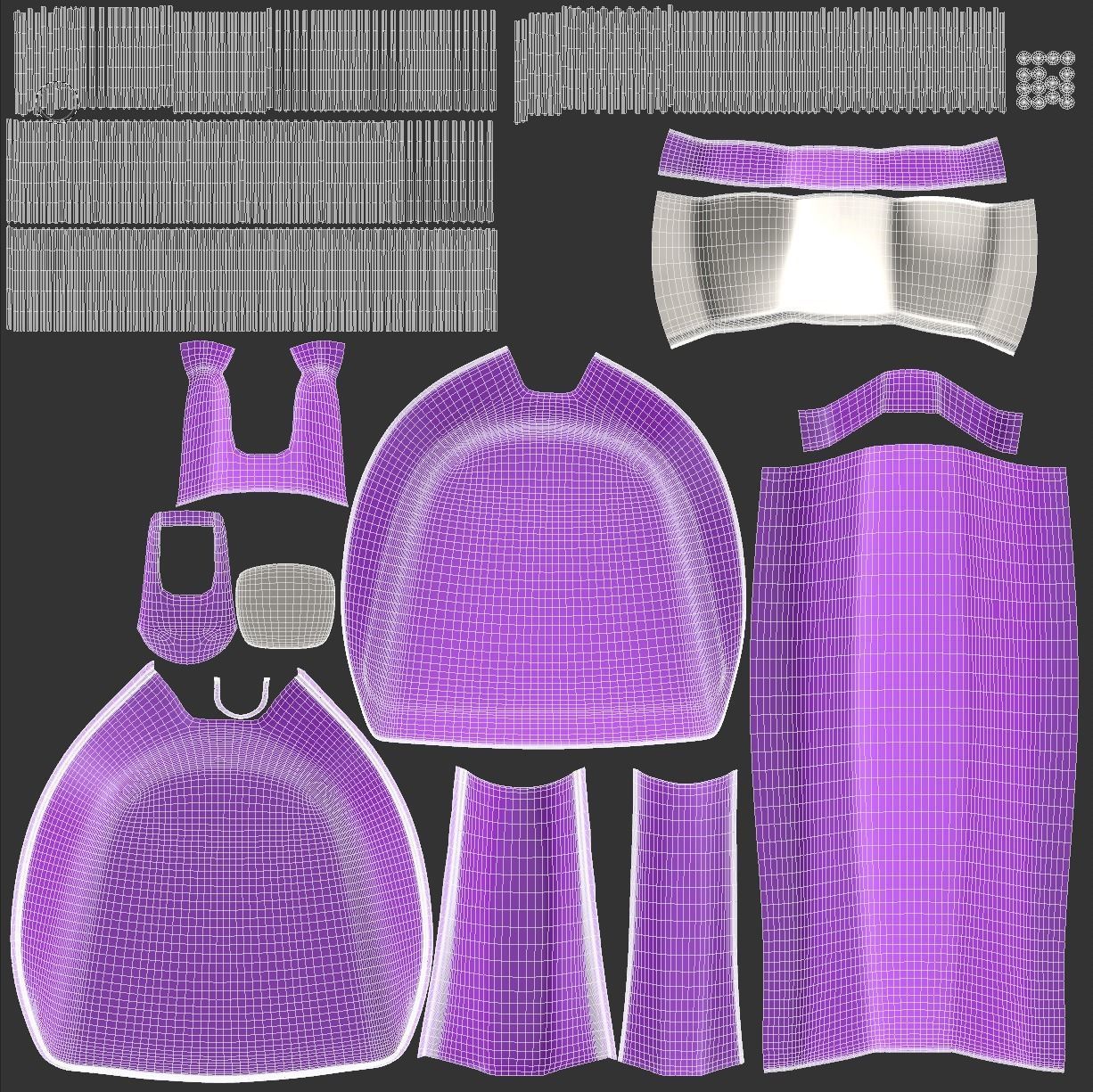 Dustpan and Brush Low-poly 3D model_4