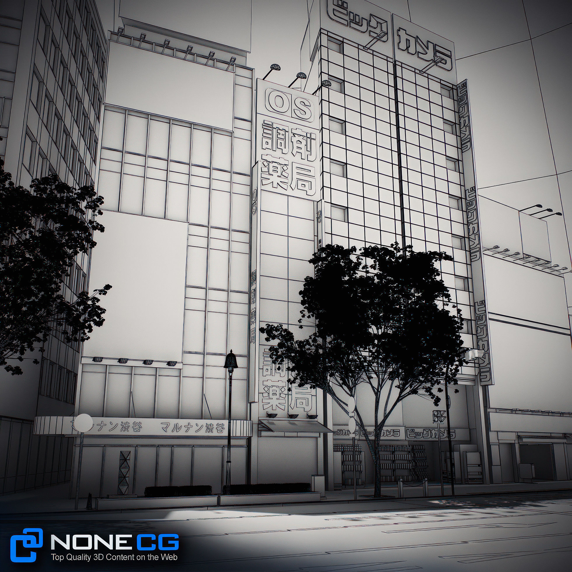 Tokyo Shibuya Block 5 3D model_45