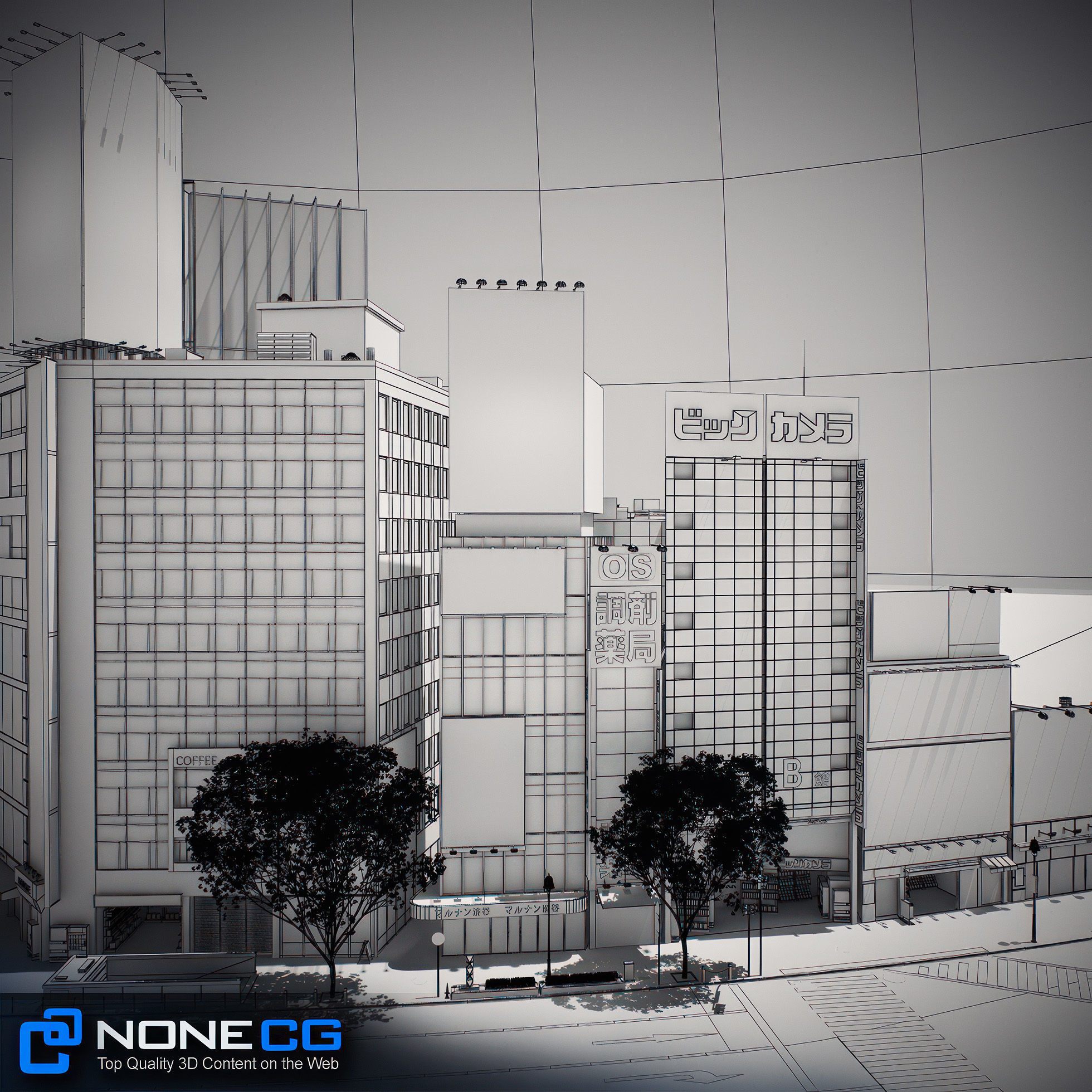 Tokyo Shibuya Block 5 3D model_6