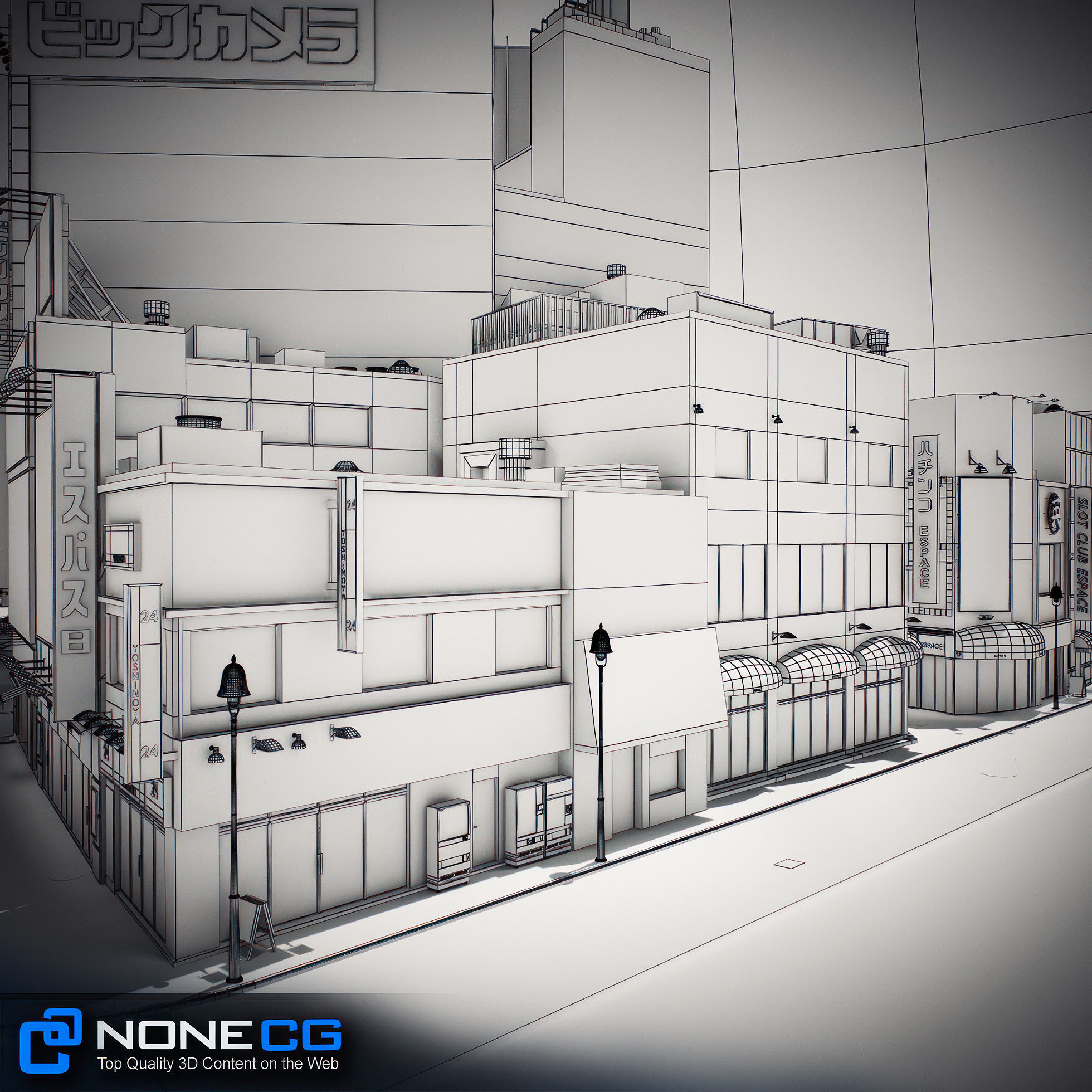 Tokyo Shibuya Block 5 3D model_10