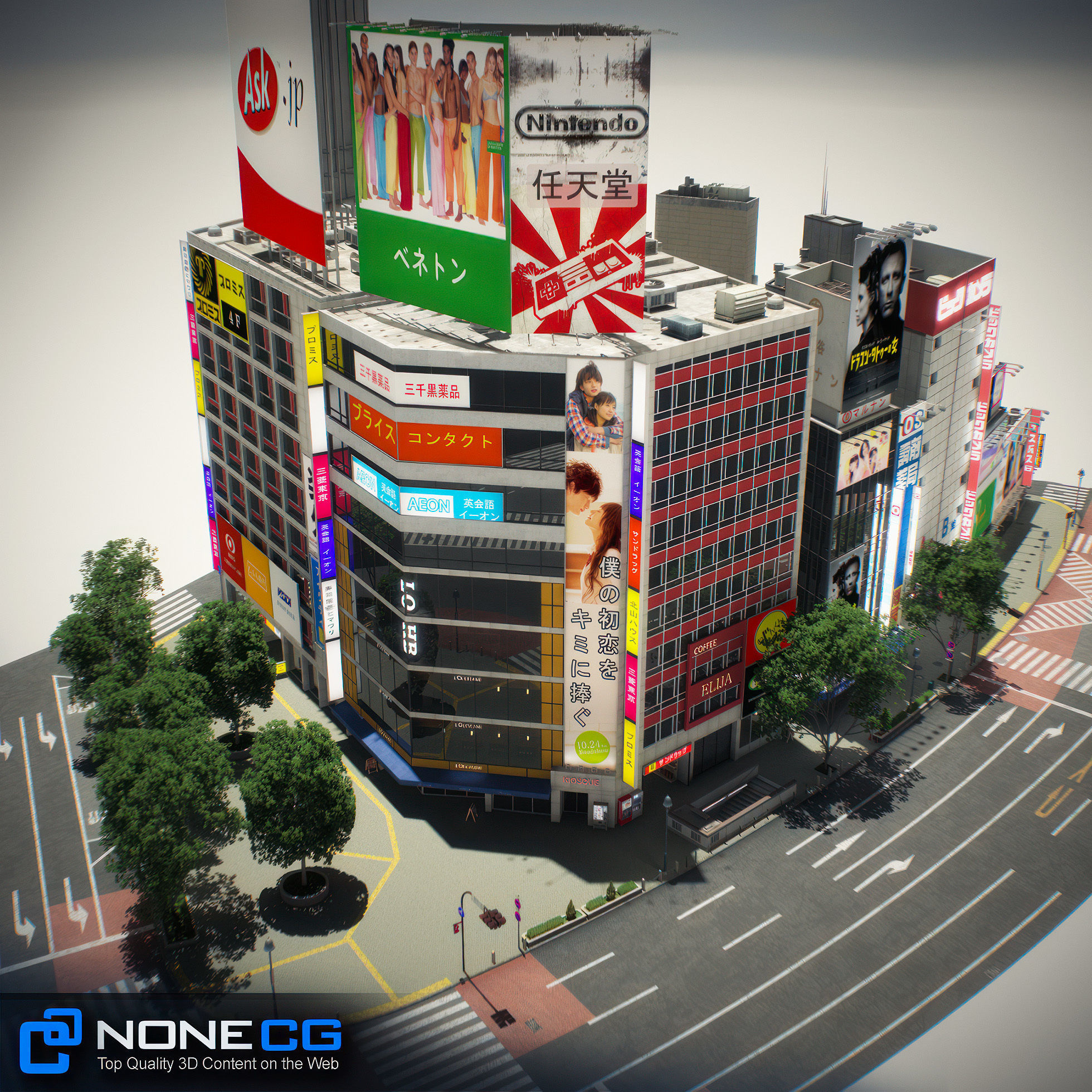 Tokyo Shibuya Block 5 3D model_23