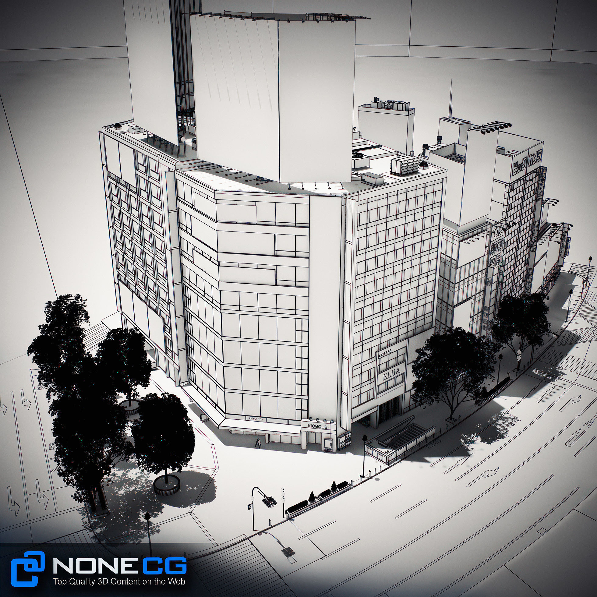 Tokyo Shibuya Block 5 3D model_24