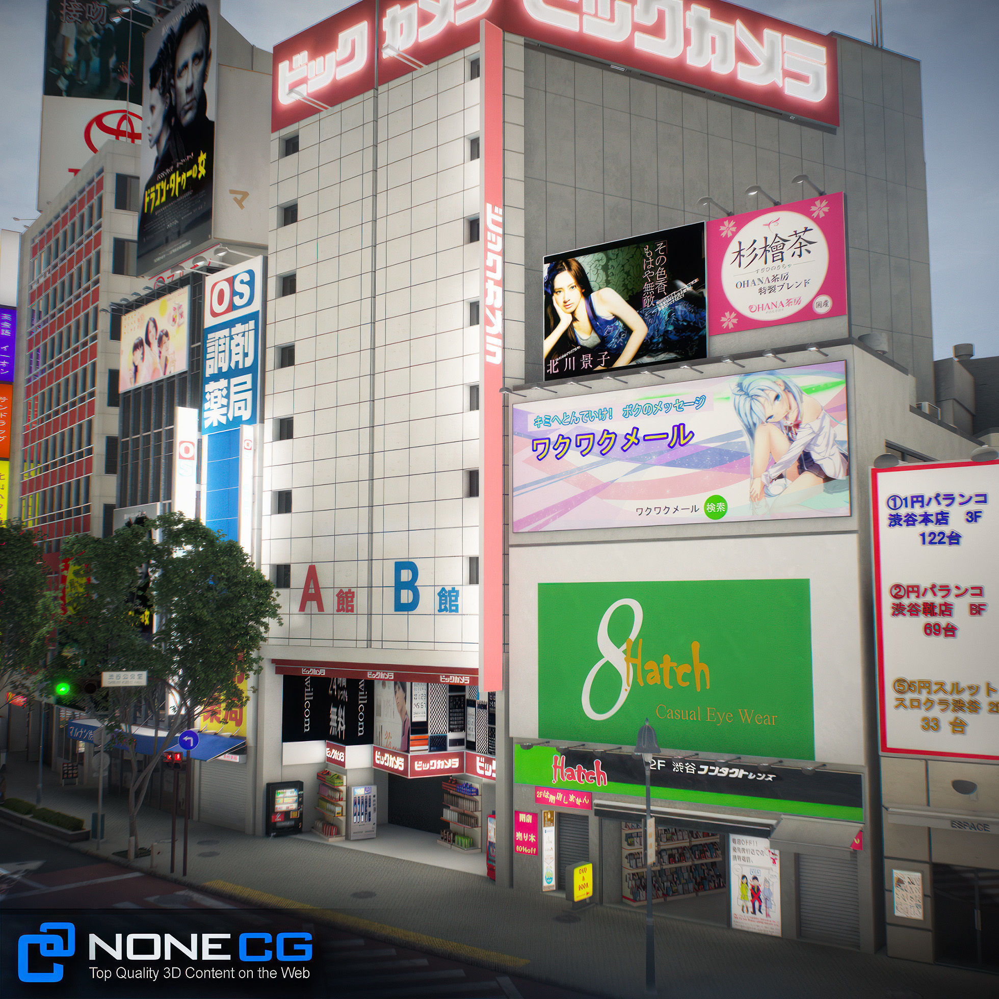Tokyo Shibuya Block 5 3D model_13