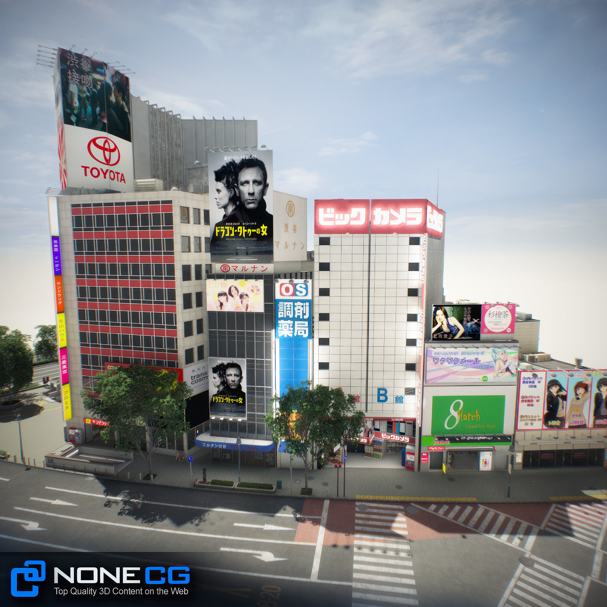 Tokyo Shibuya Block 5 3D model_17