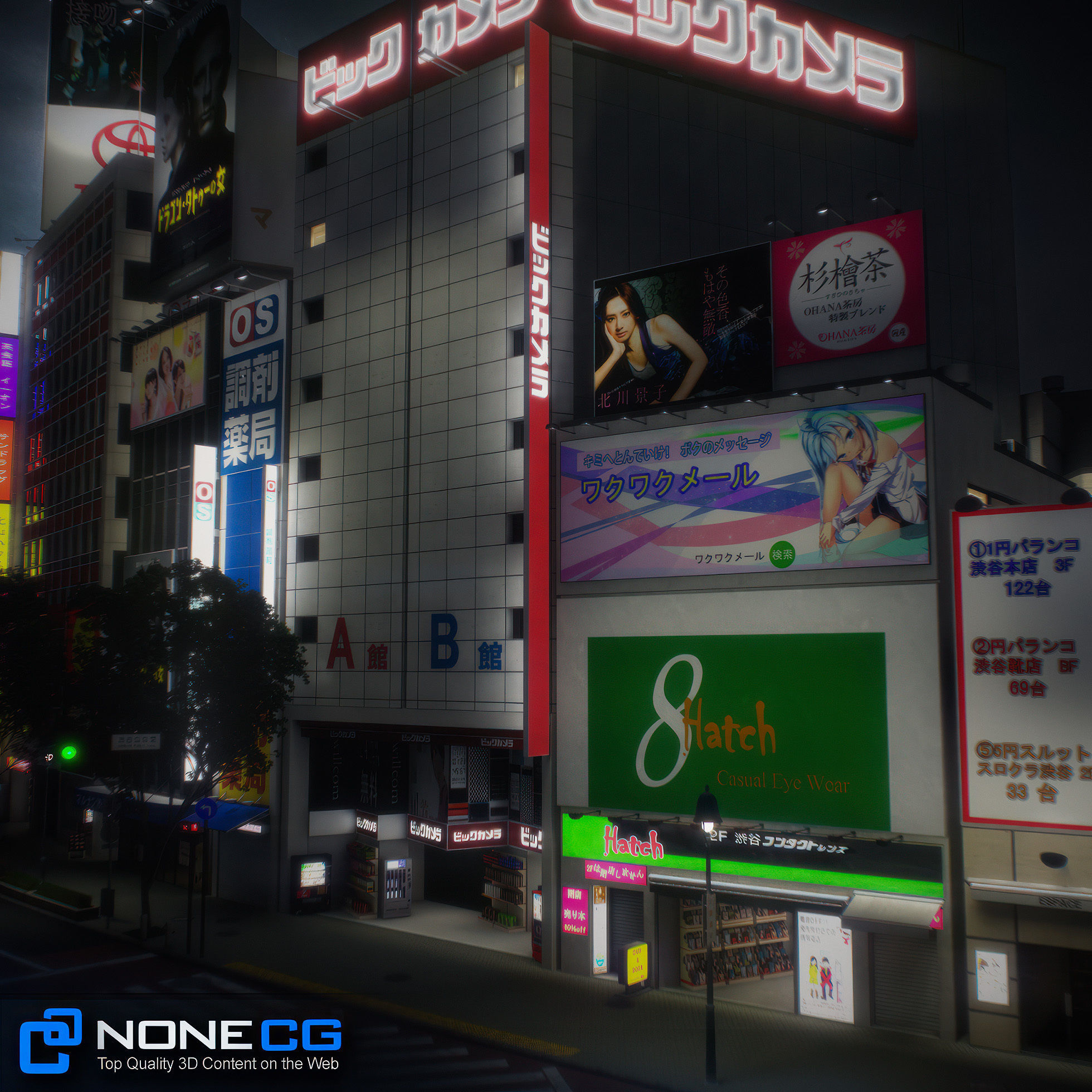 Tokyo Shibuya Block 5 3D model_16