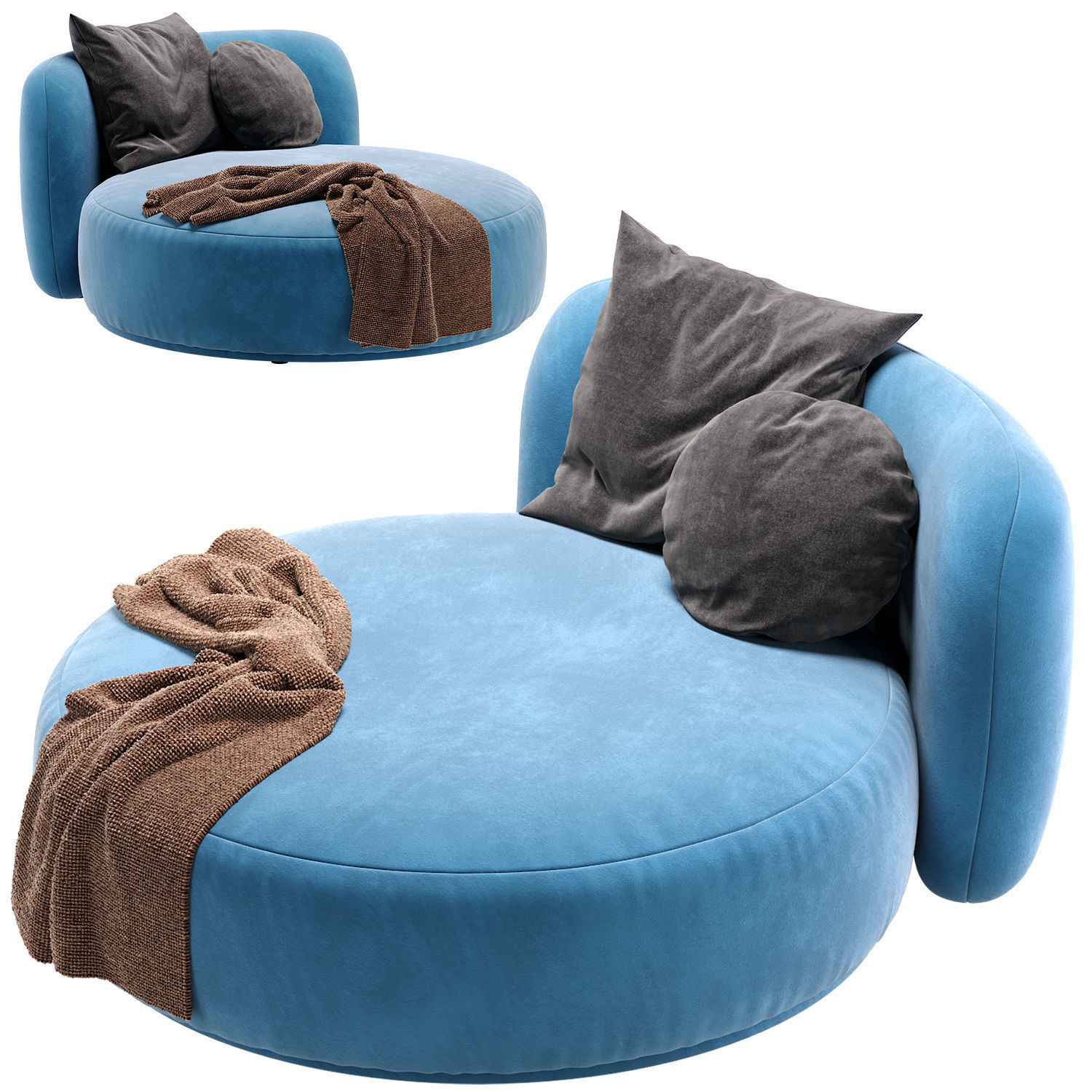 Couch Fabro 3D model_1