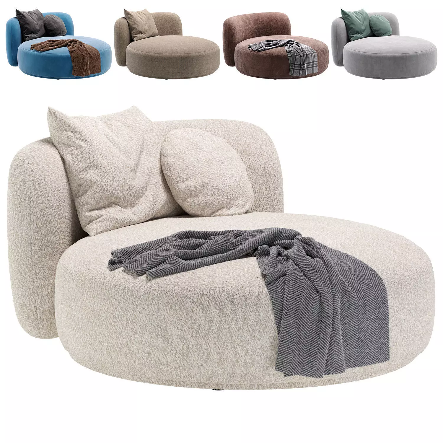 Couch Fabro 3D model_0