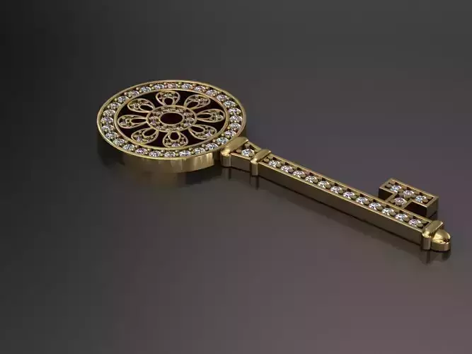 Tiffany Petals key pendant