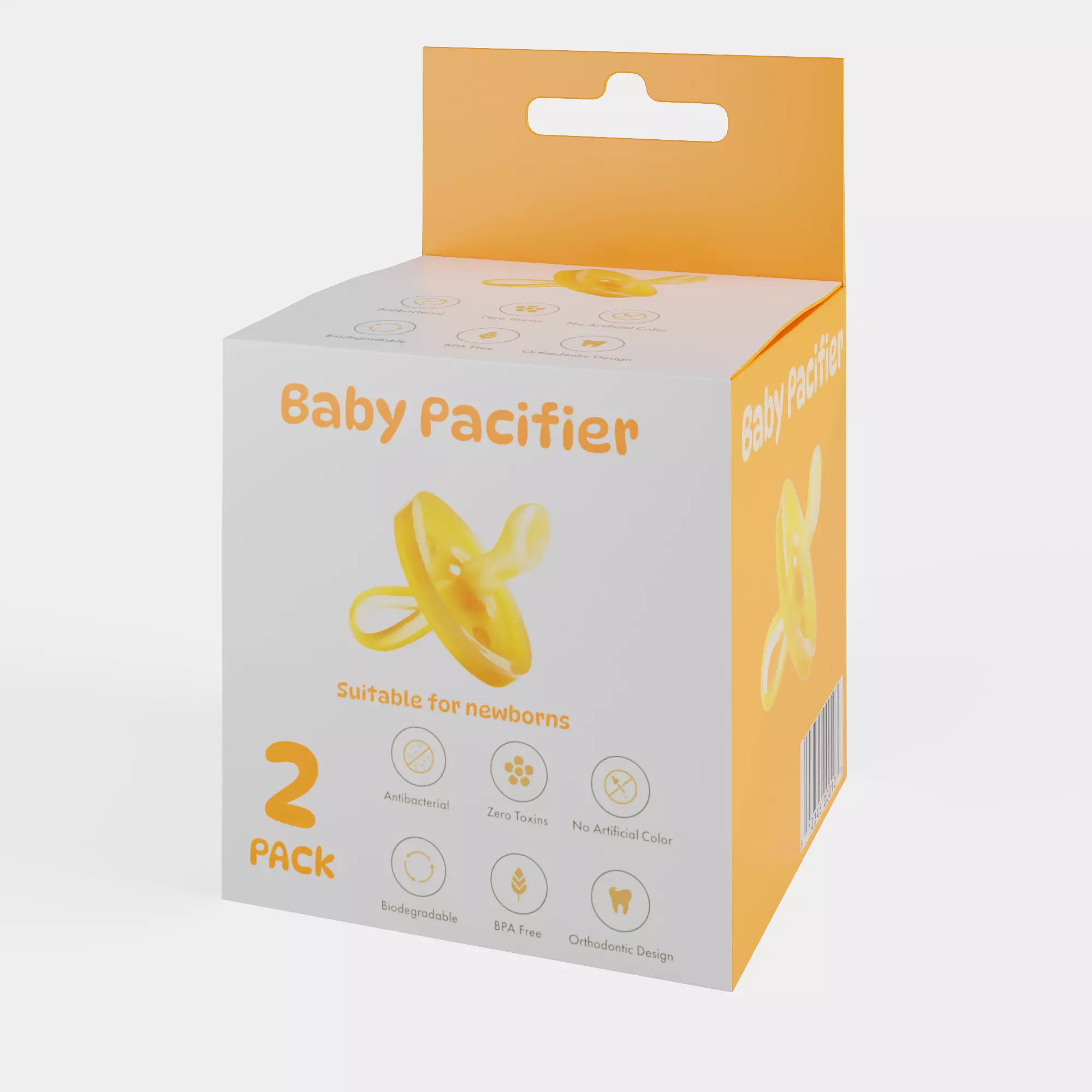 Other baby care products Baby Pacifier Low-poly 3D model_0