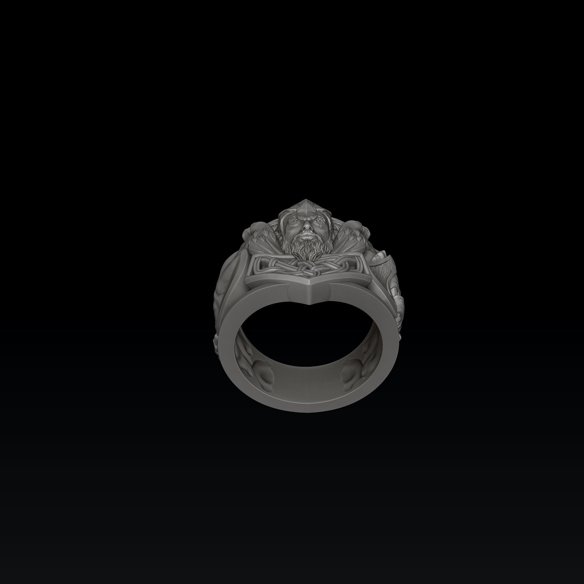 Viking Ring 3D print model_2