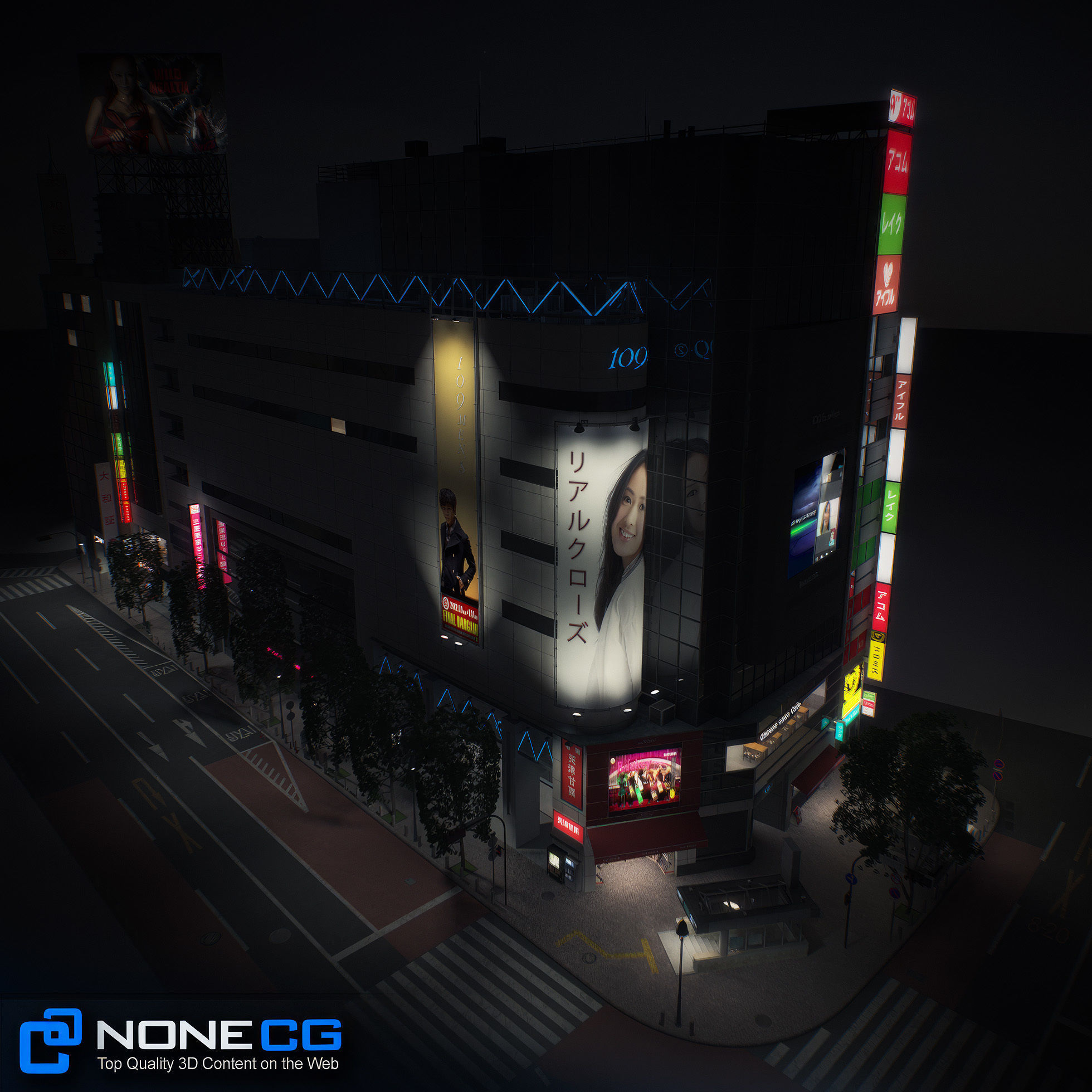 Tokyo Shibuya Block 6 3D model_30