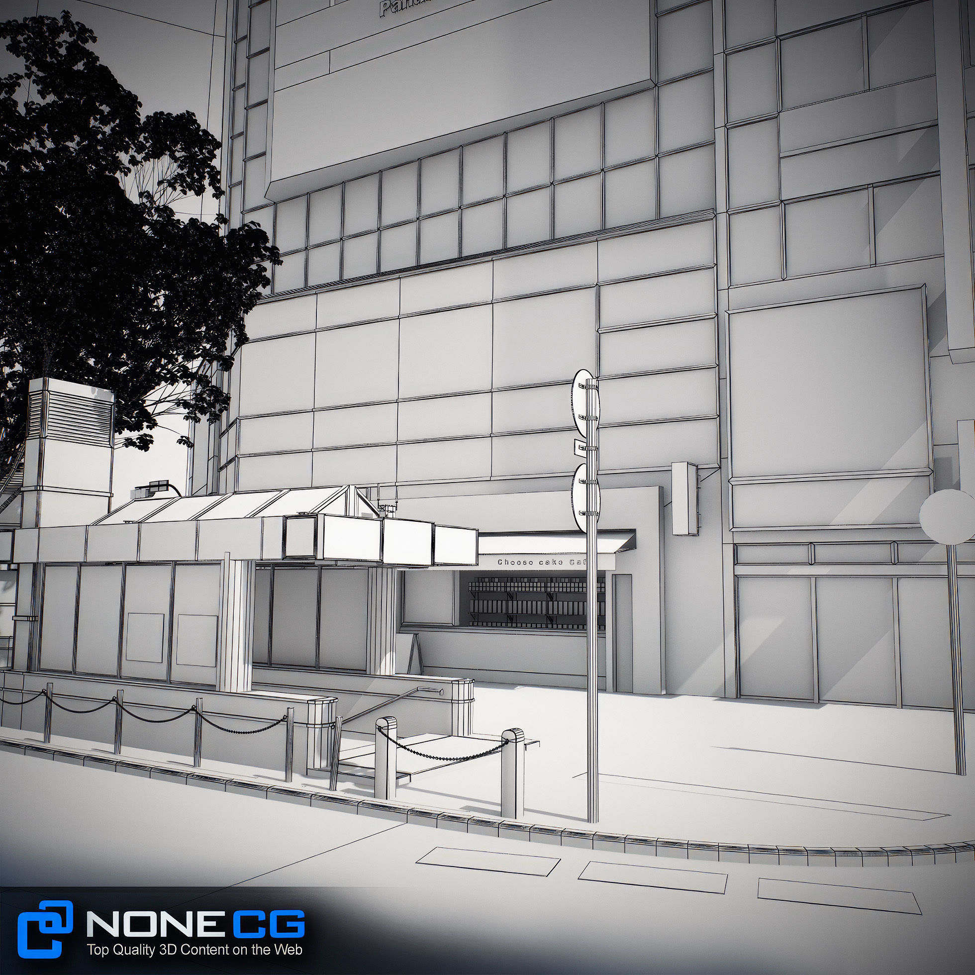 Tokyo Shibuya Block 6 3D model_11