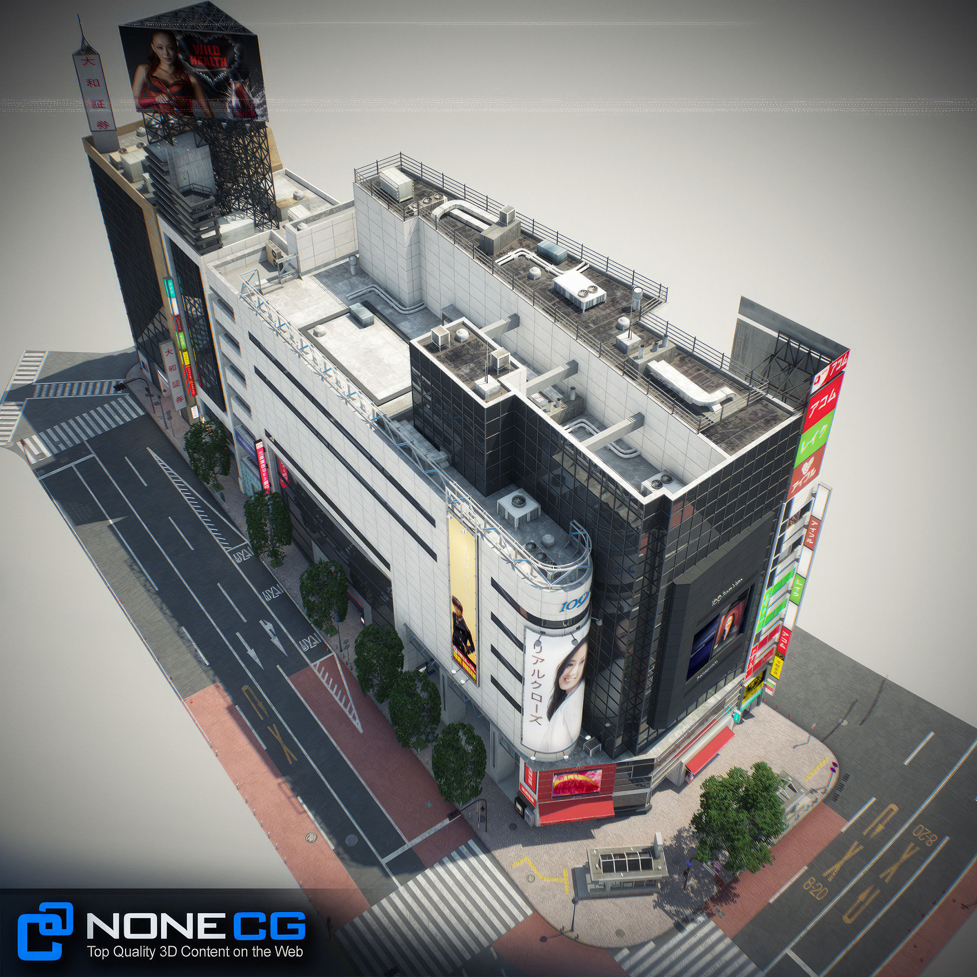 Tokyo Shibuya Block 6 3D model_36