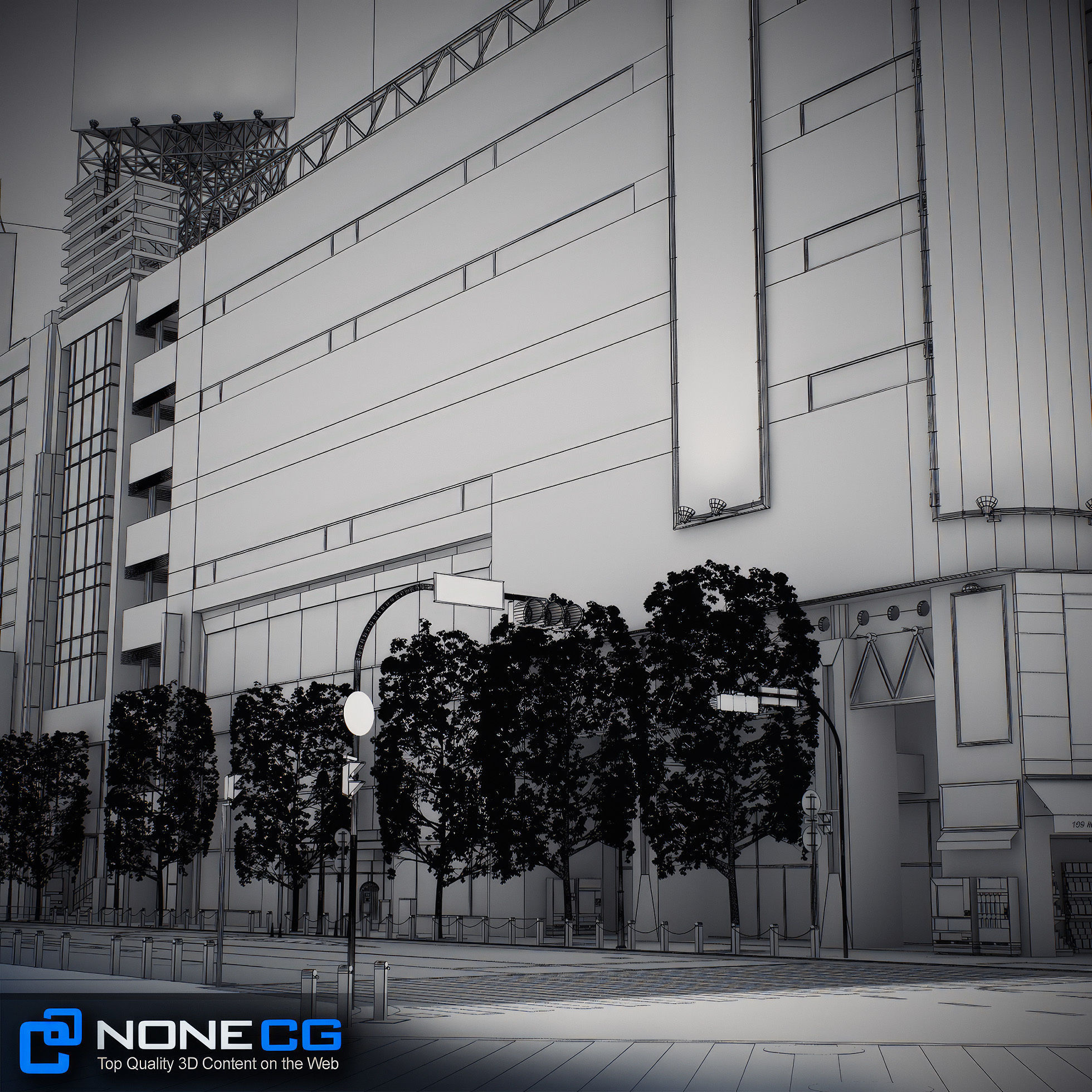 Tokyo Shibuya Block 6 3D model_54