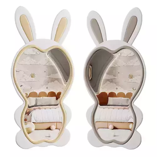 Bunny Floor Mirror