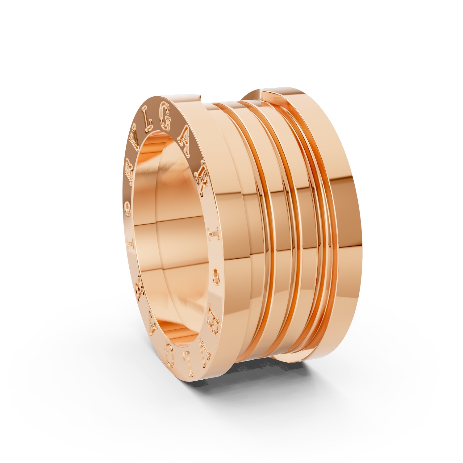 Bulgari Zero1 Ring 3D print model_3