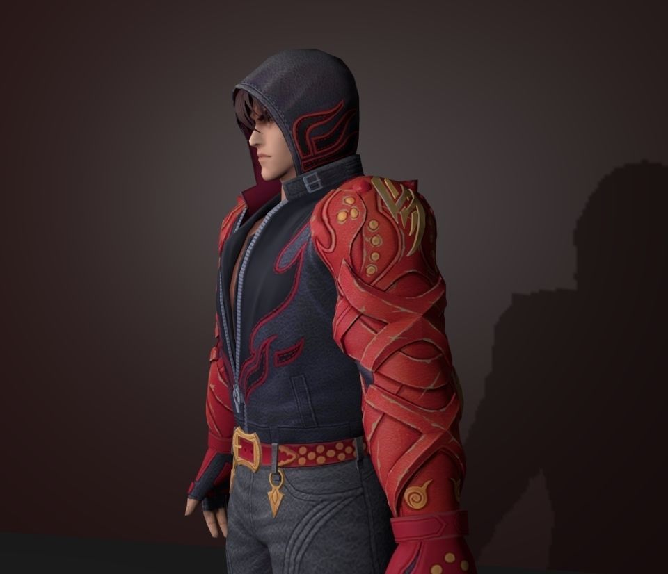 jin kizama 3D model_2