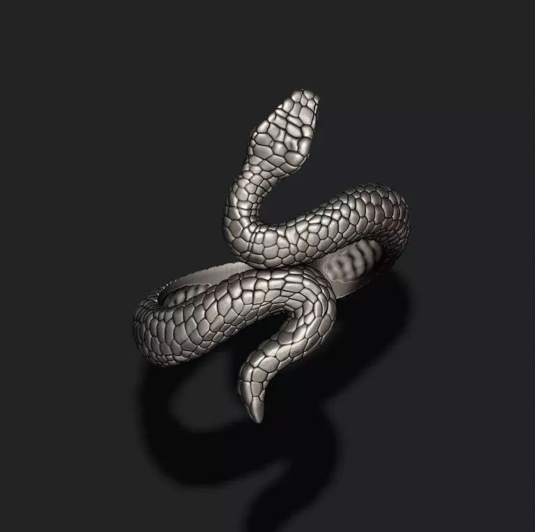 snake ring 3D print model