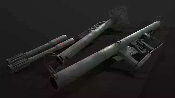 44M Rocker Launcher Low-poly 3D model